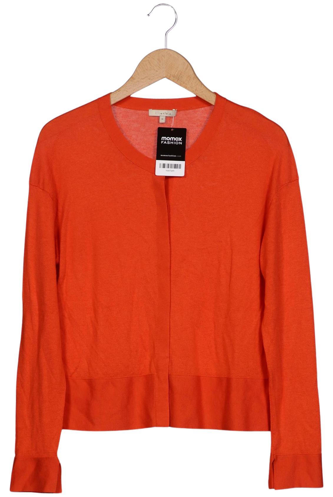 

lilienfels Damen Strickjacke, orange, Gr. 36