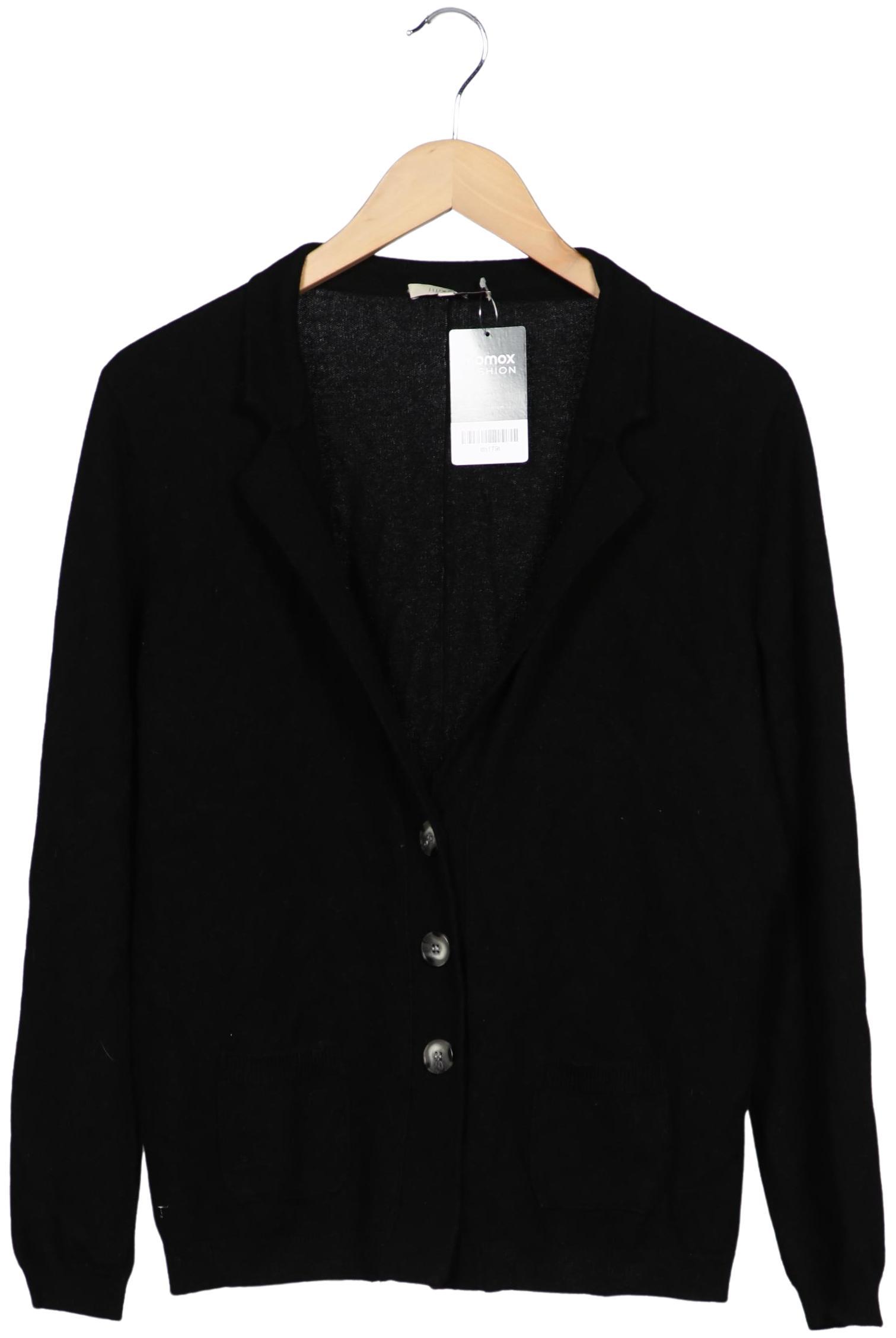 

lilienfels Damen Strickjacke, schwarz, Gr. 44