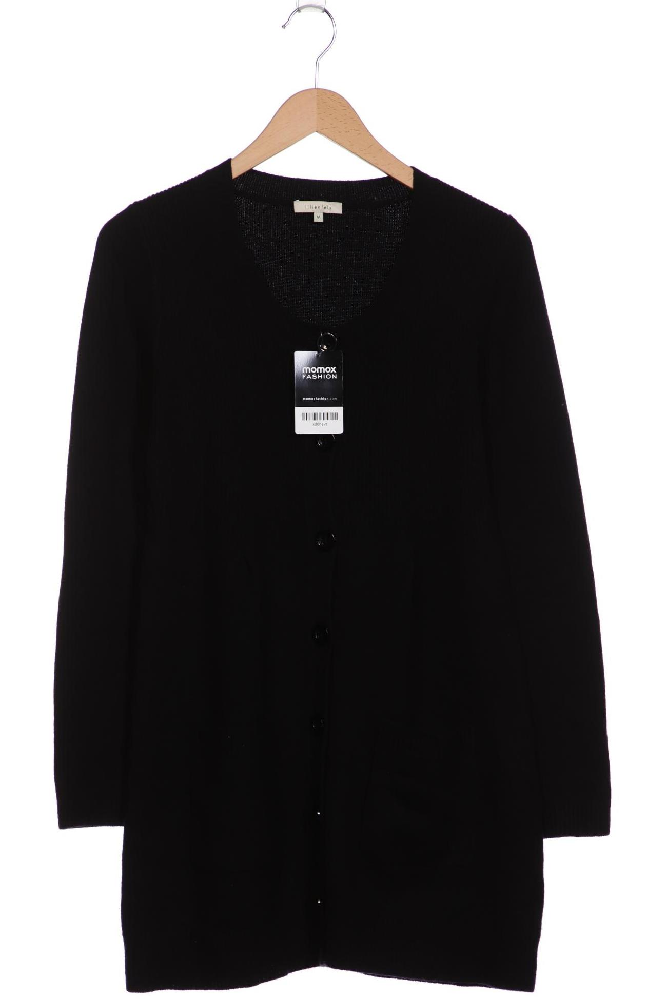 

lilienfels Damen Strickjacke, schwarz, Gr. 38