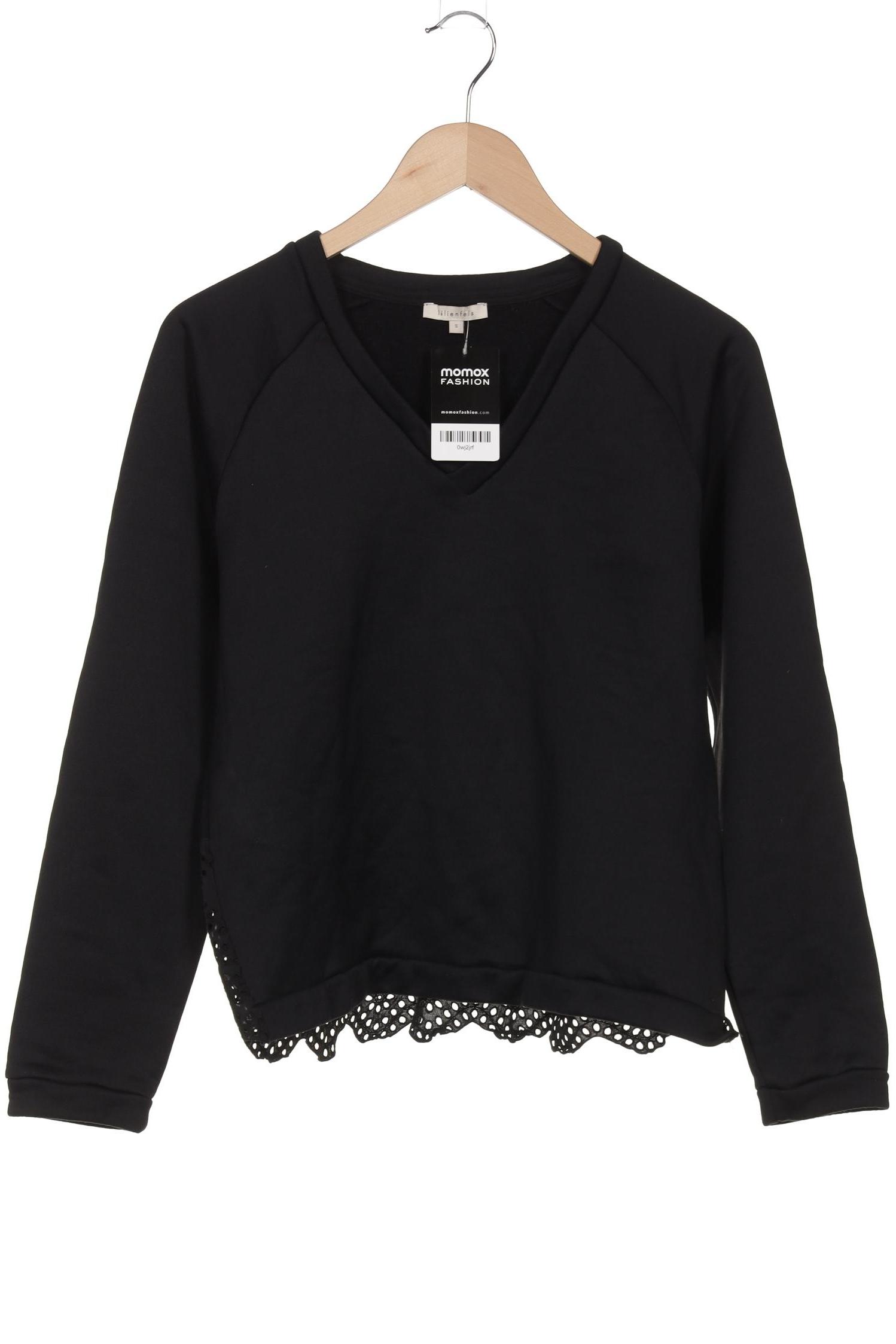 

lilienfels Damen Sweatshirt, schwarz, Gr. 36