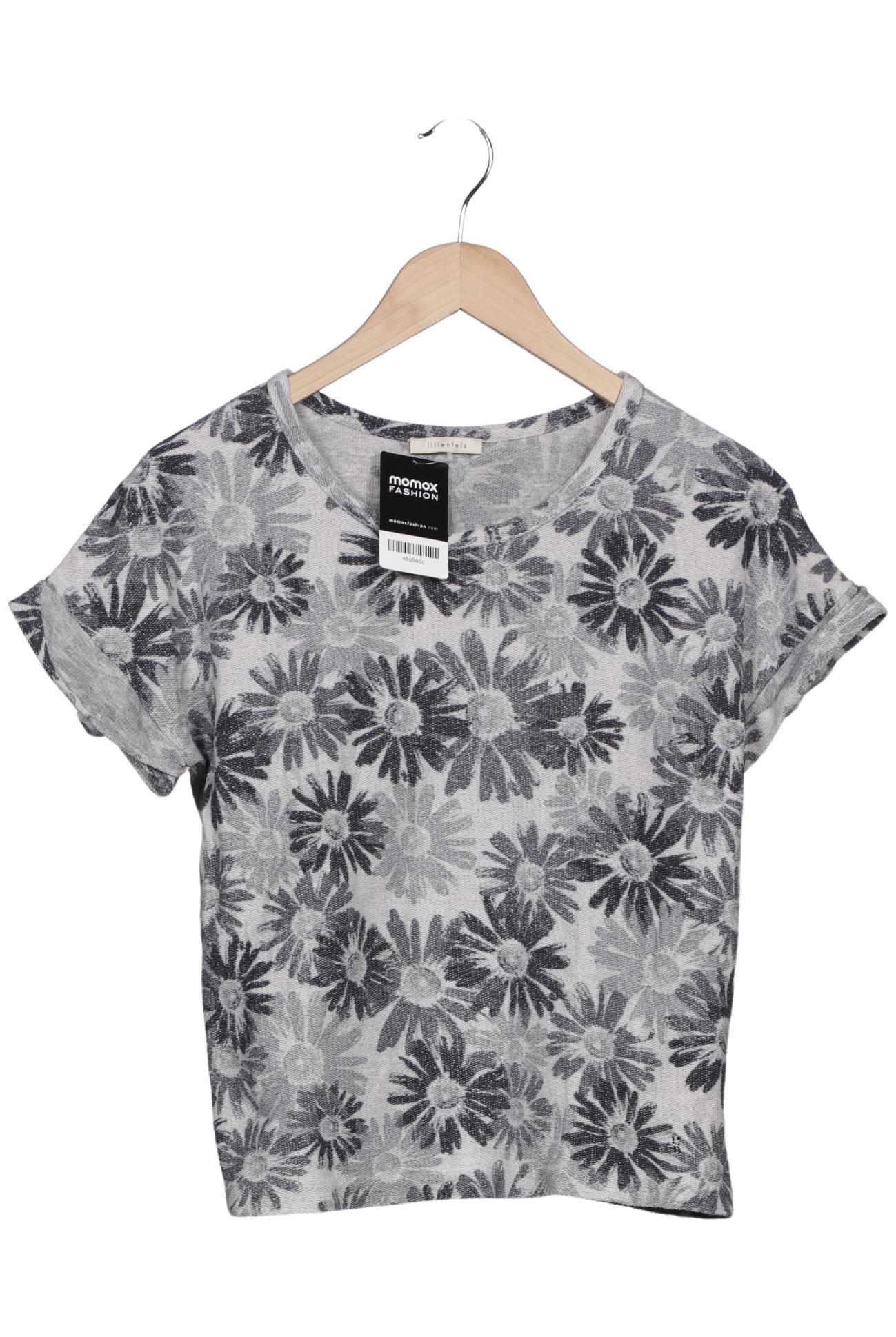 

lilienfels Damen T-Shirt, grau, Gr. 36