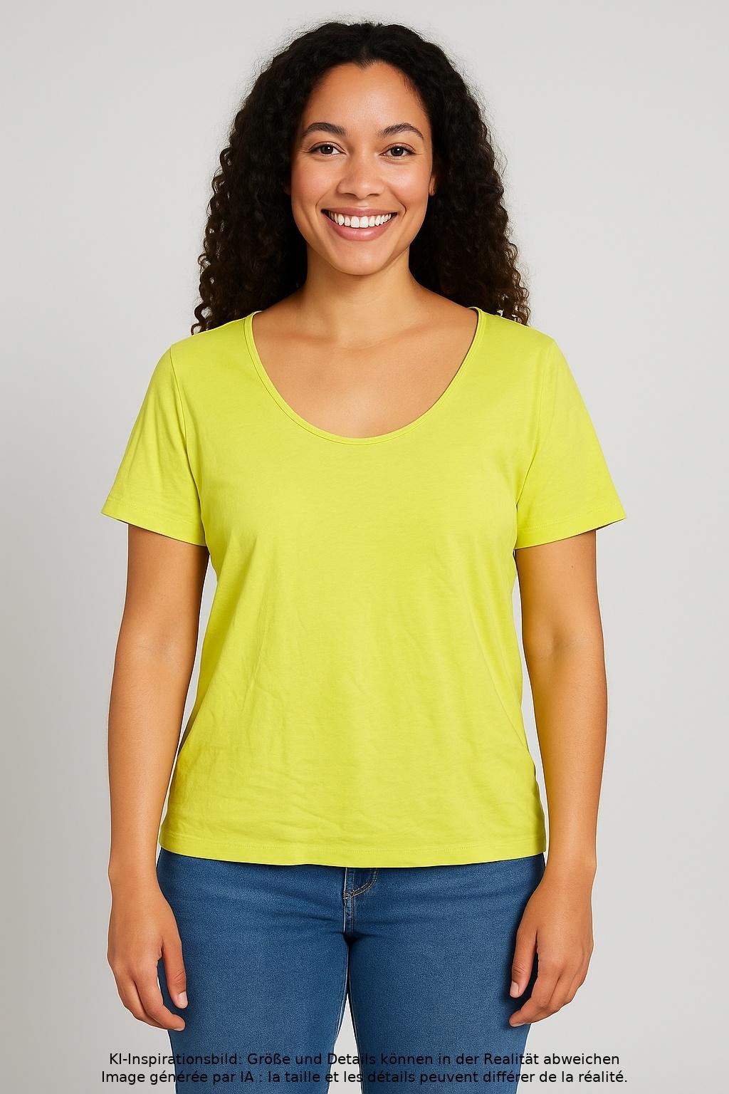 

lilienfels Damen T-Shirt, hellgrün, Gr. 42