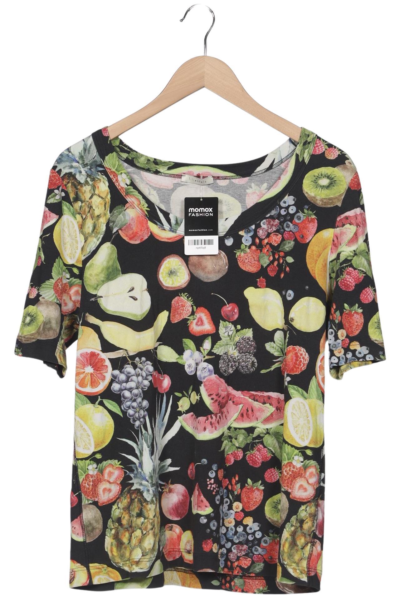 

lilienfels Damen T-Shirt, schwarz, Gr. 48