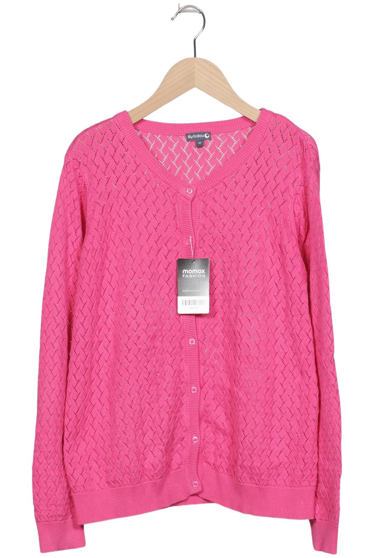 

lily balou Damen Strickjacke, pink, Gr. 40