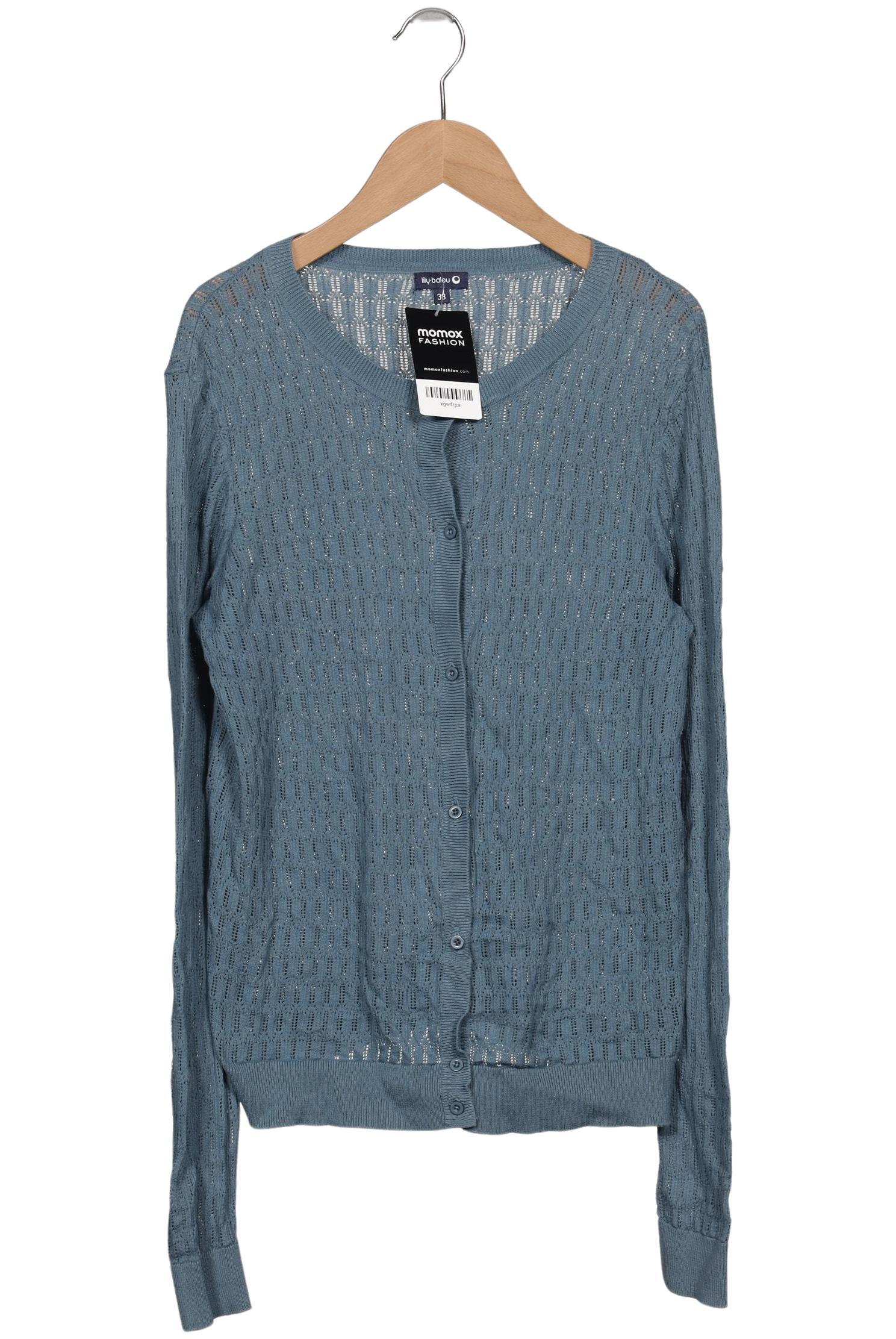 

lily balou Damen Strickjacke, blau, Gr. 38