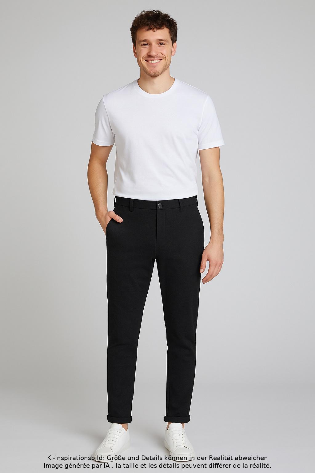 

Lindbergh Herren Stoffhose, schwarz, Gr. 0