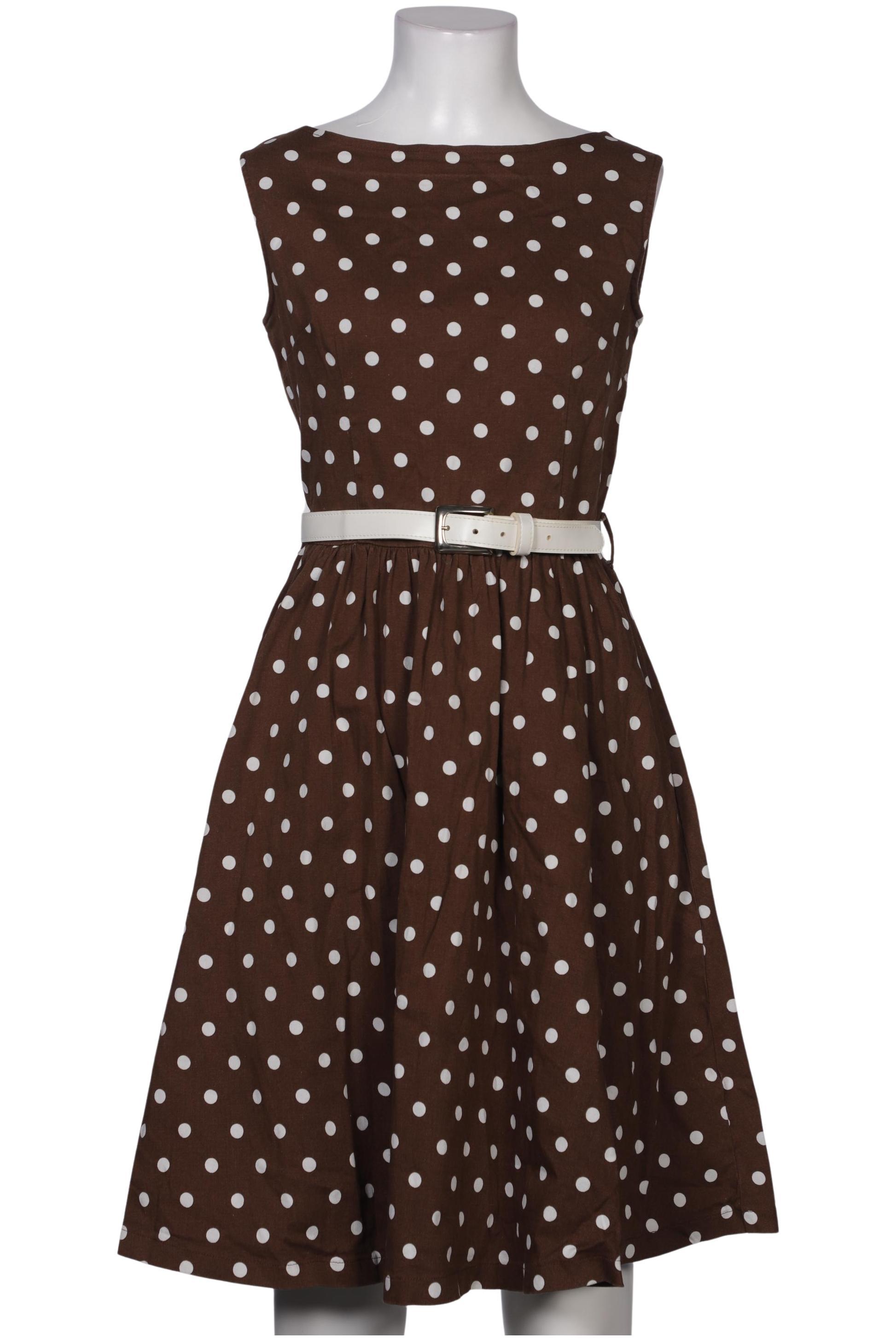 Thumbnail - Lindy Bop Damen Kleid, braun, Gr. 38