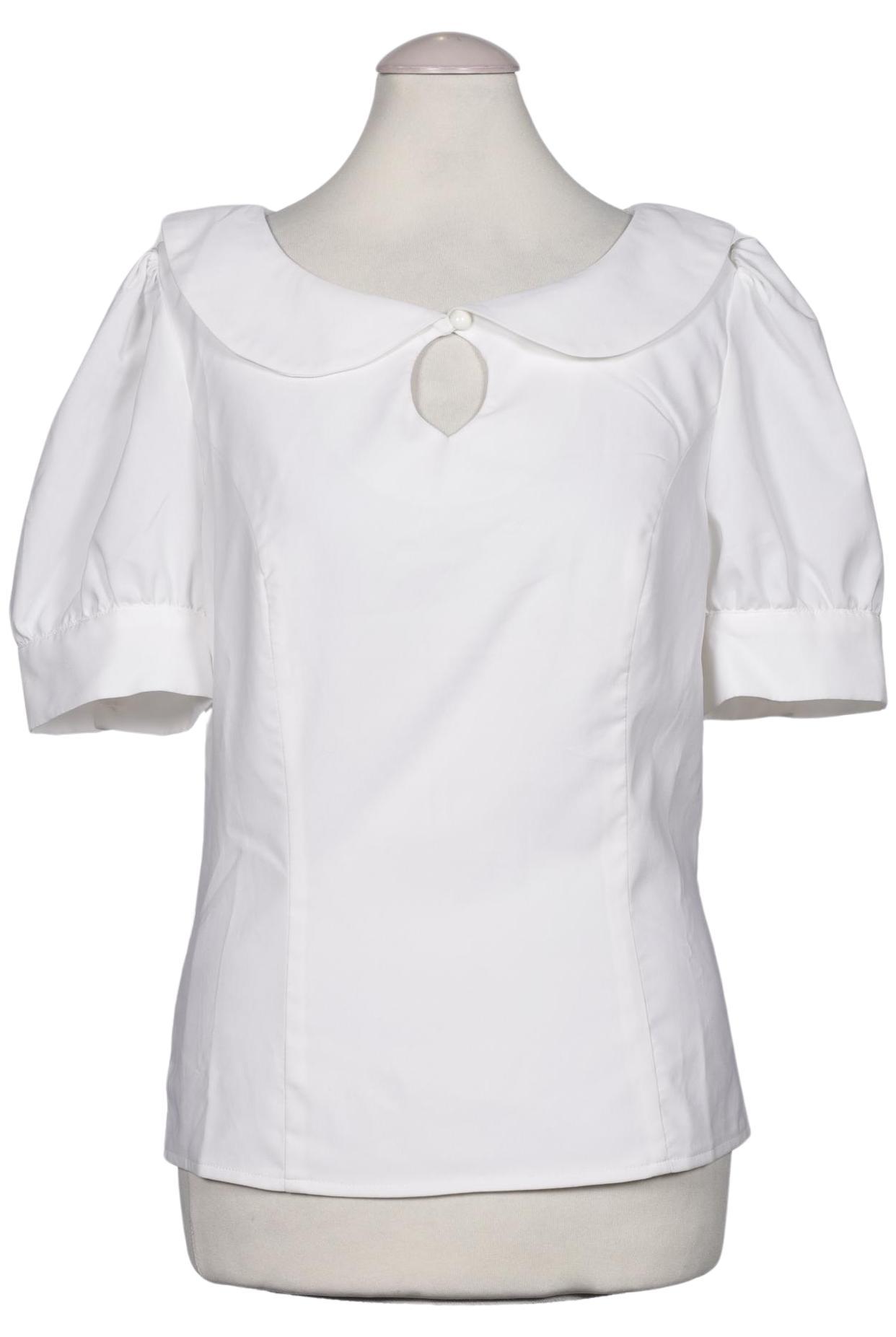 

Lindy Bop Damen Bluse, weiß, Gr. 10