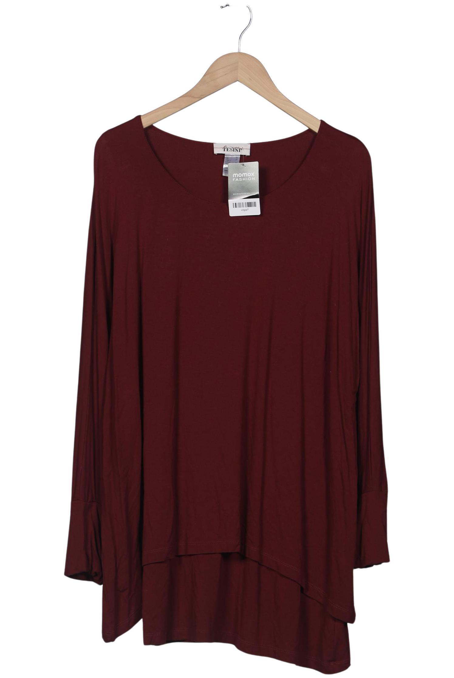 

Linea Tesini by heine Damen Langarmshirt, bordeaux, Gr. 48