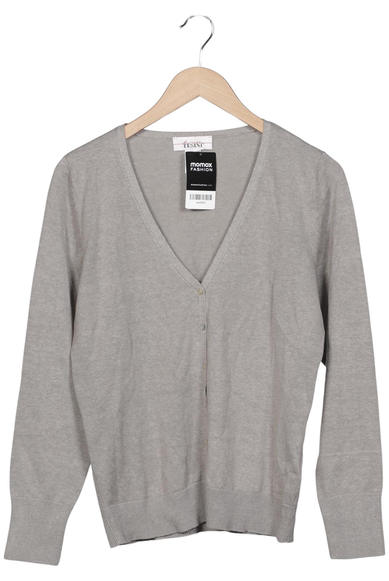 

Linea Tesini by heine Damen Strickjacke, grau, Gr. 40