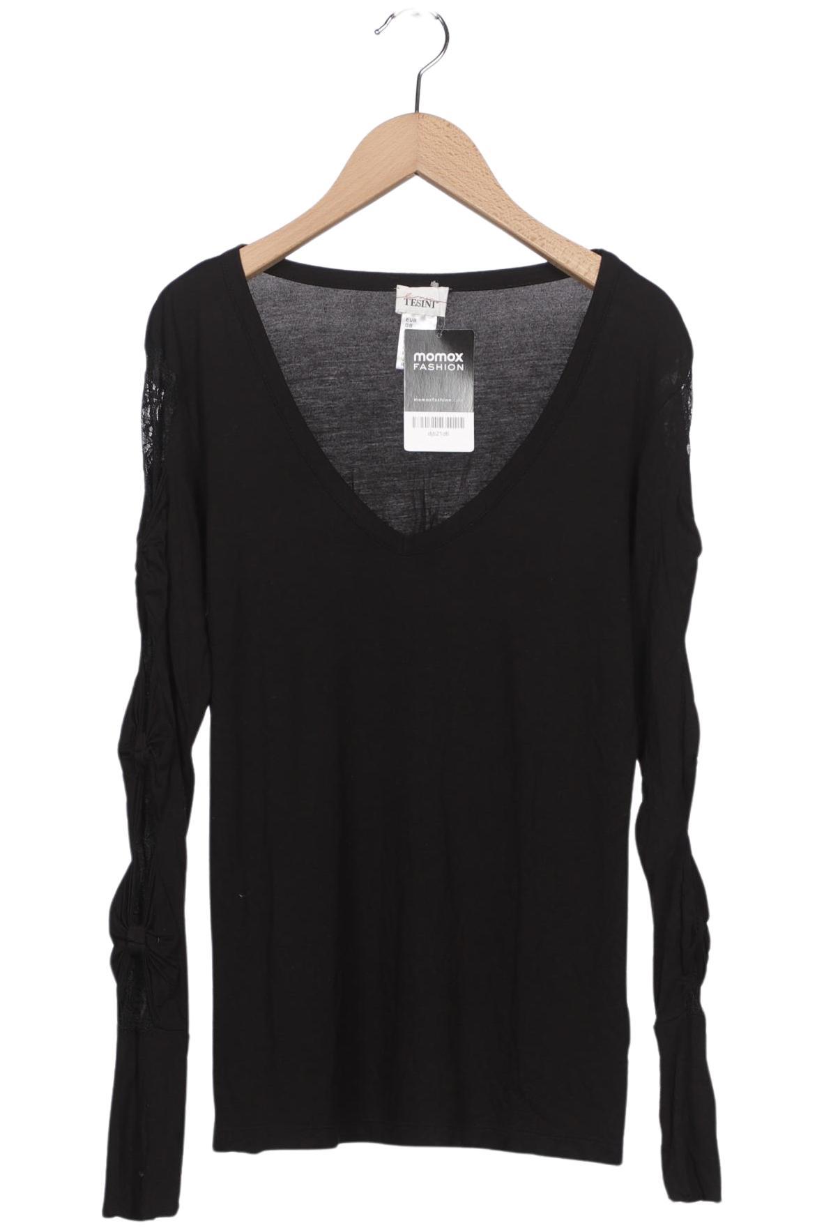 

Linea Tesini by heine Damen Langarmshirt, schwarz, Gr. 38