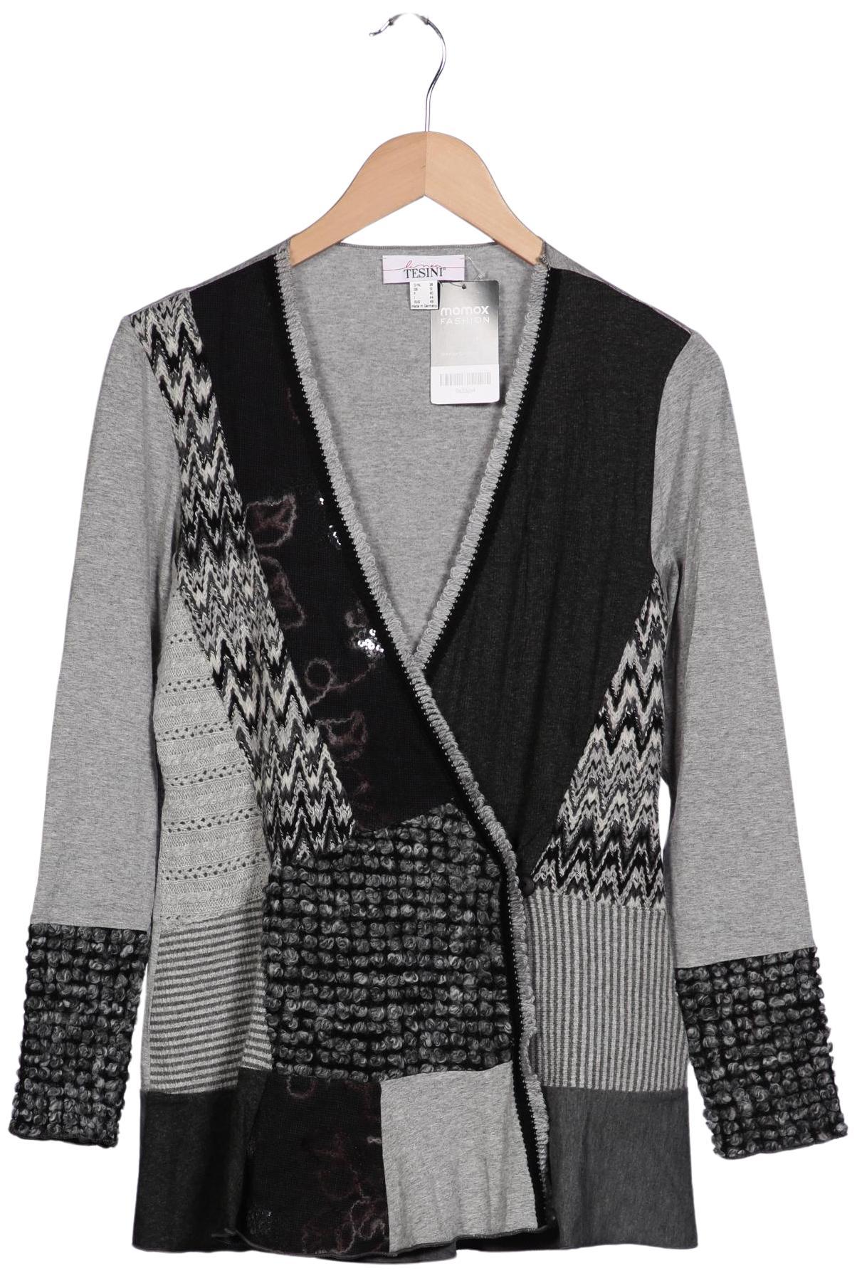 

Linea Tesini by heine Damen Strickjacke, grau, Gr. 38