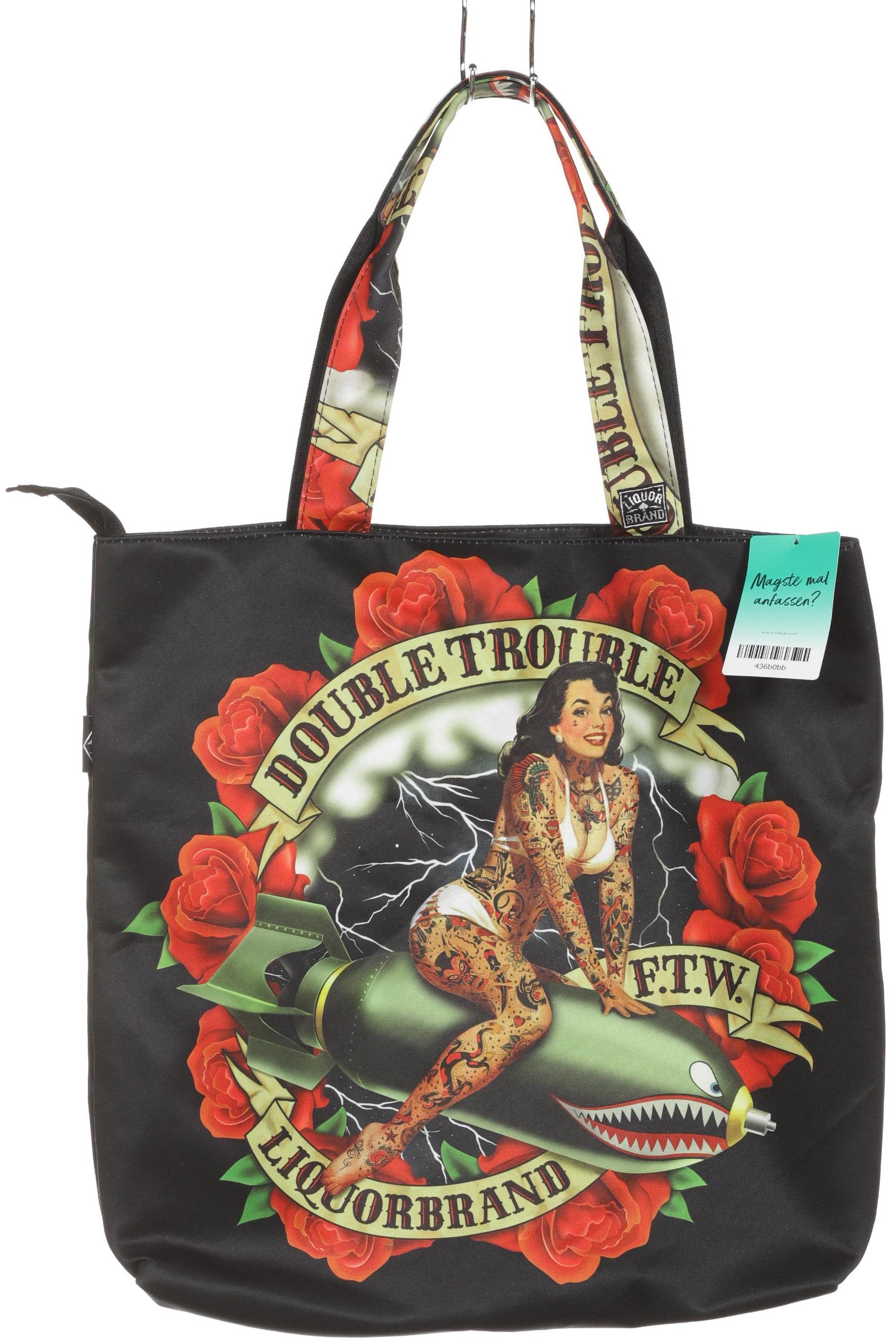 

Liquorbrand Damen Handtasche, schwarz, Gr.