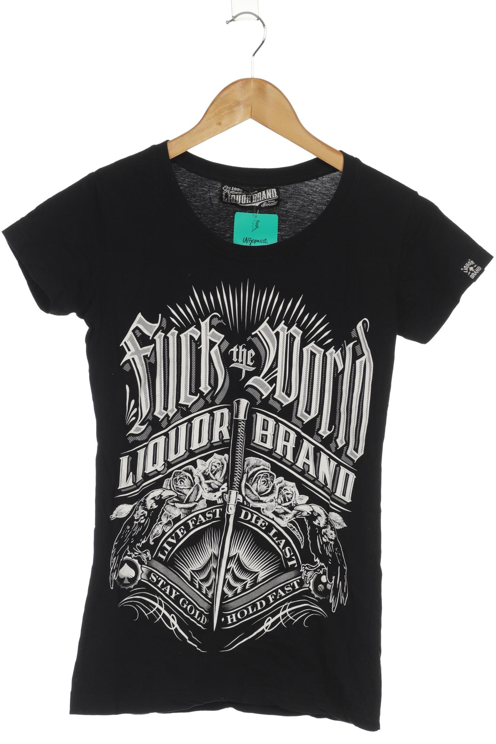 

Liquorbrand Damen T-Shirt, schwarz, Gr.