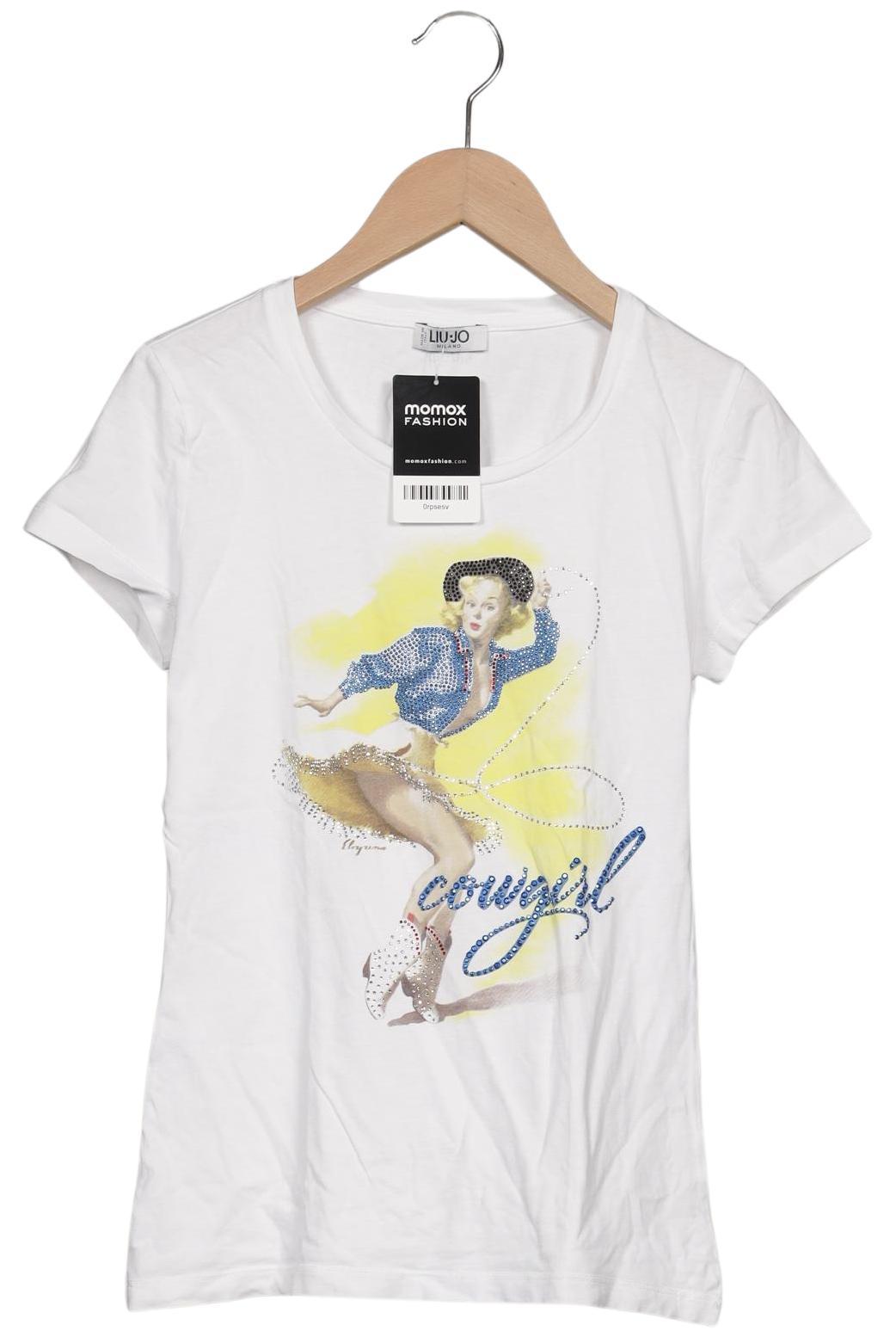 

LIU JO Damen T-Shirt, weiß, Gr. 32
