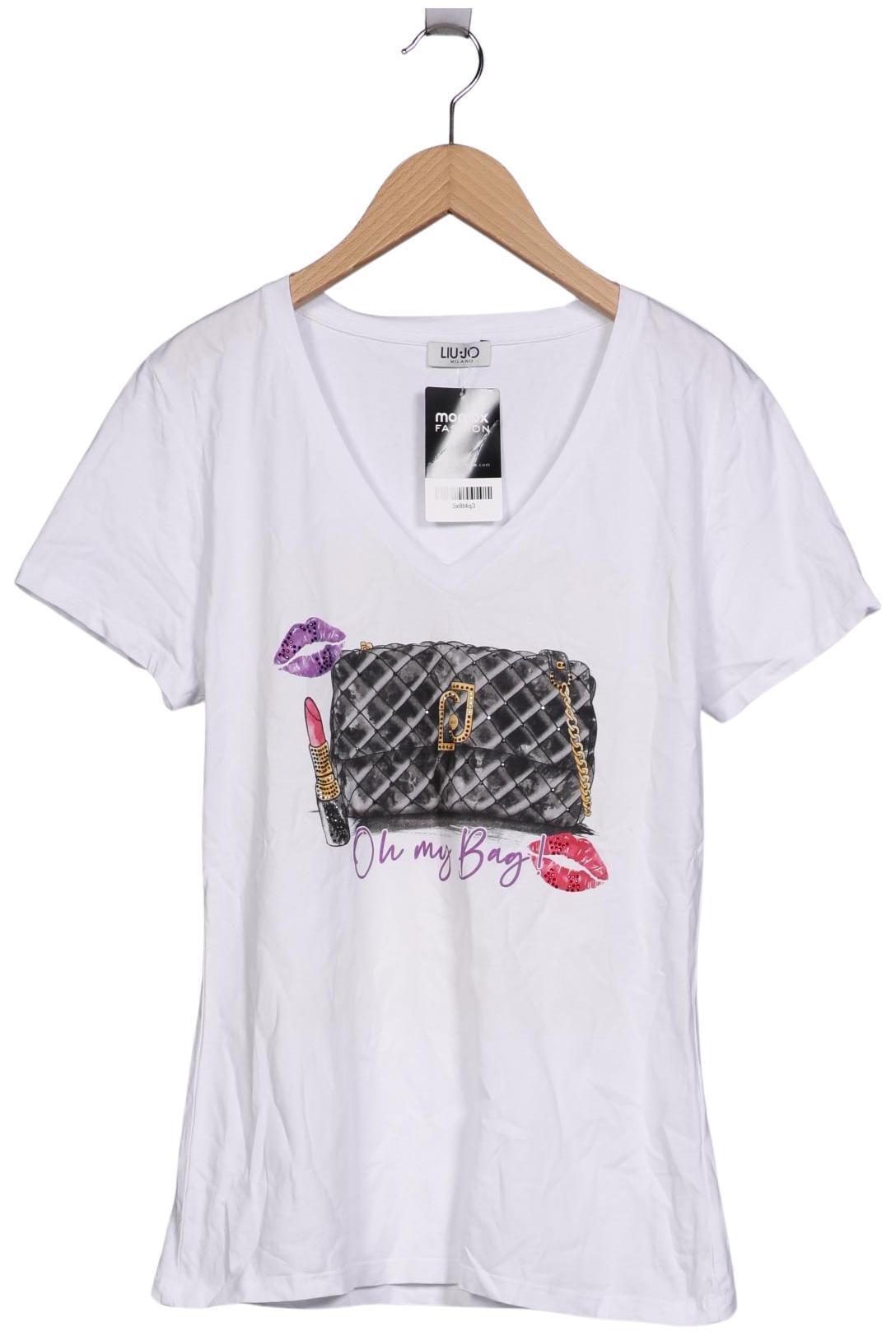 

LIU JO Damen T-Shirt, weiß, Gr. 38