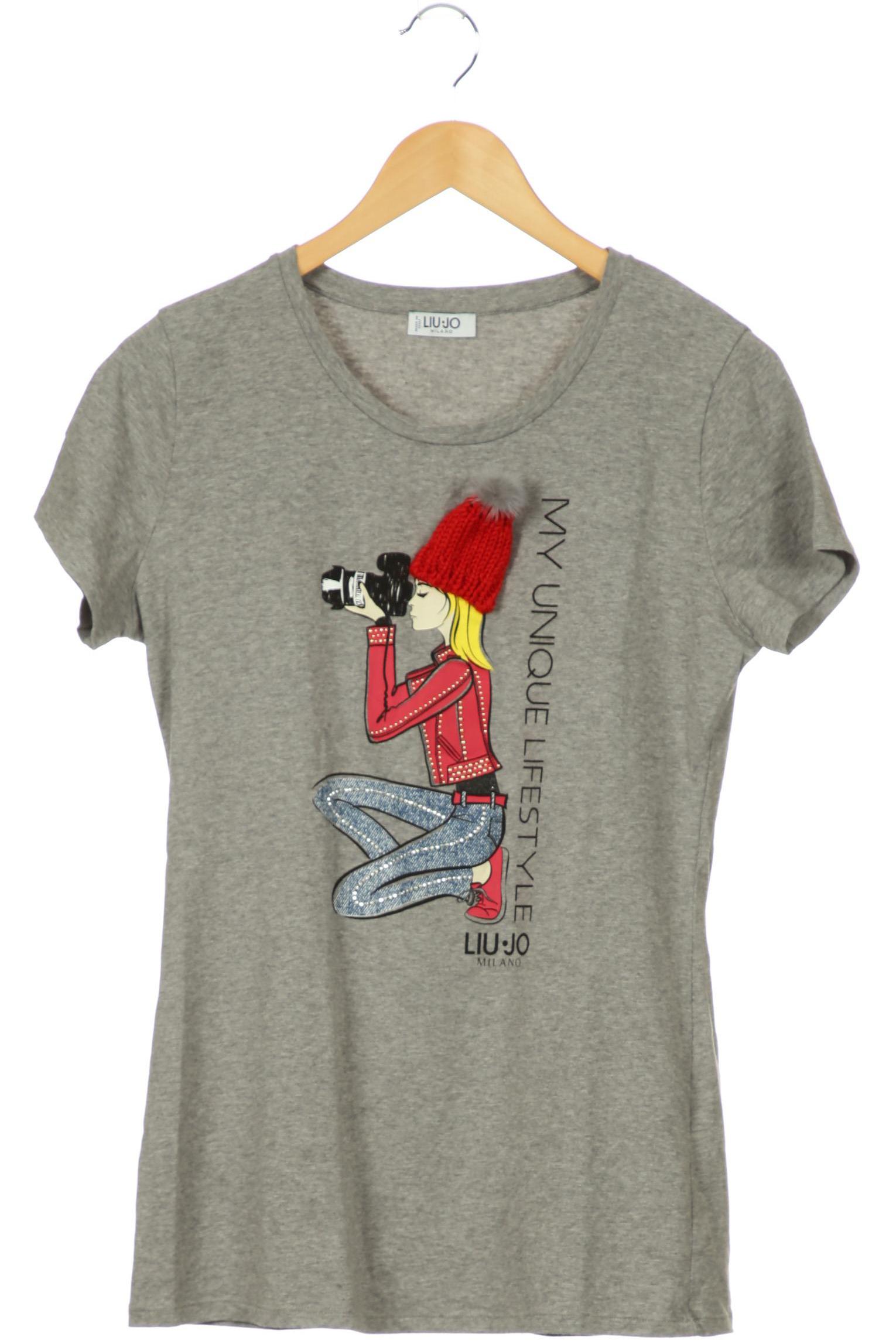 

LIU JO Damen T-Shirt, grau, Gr. 38