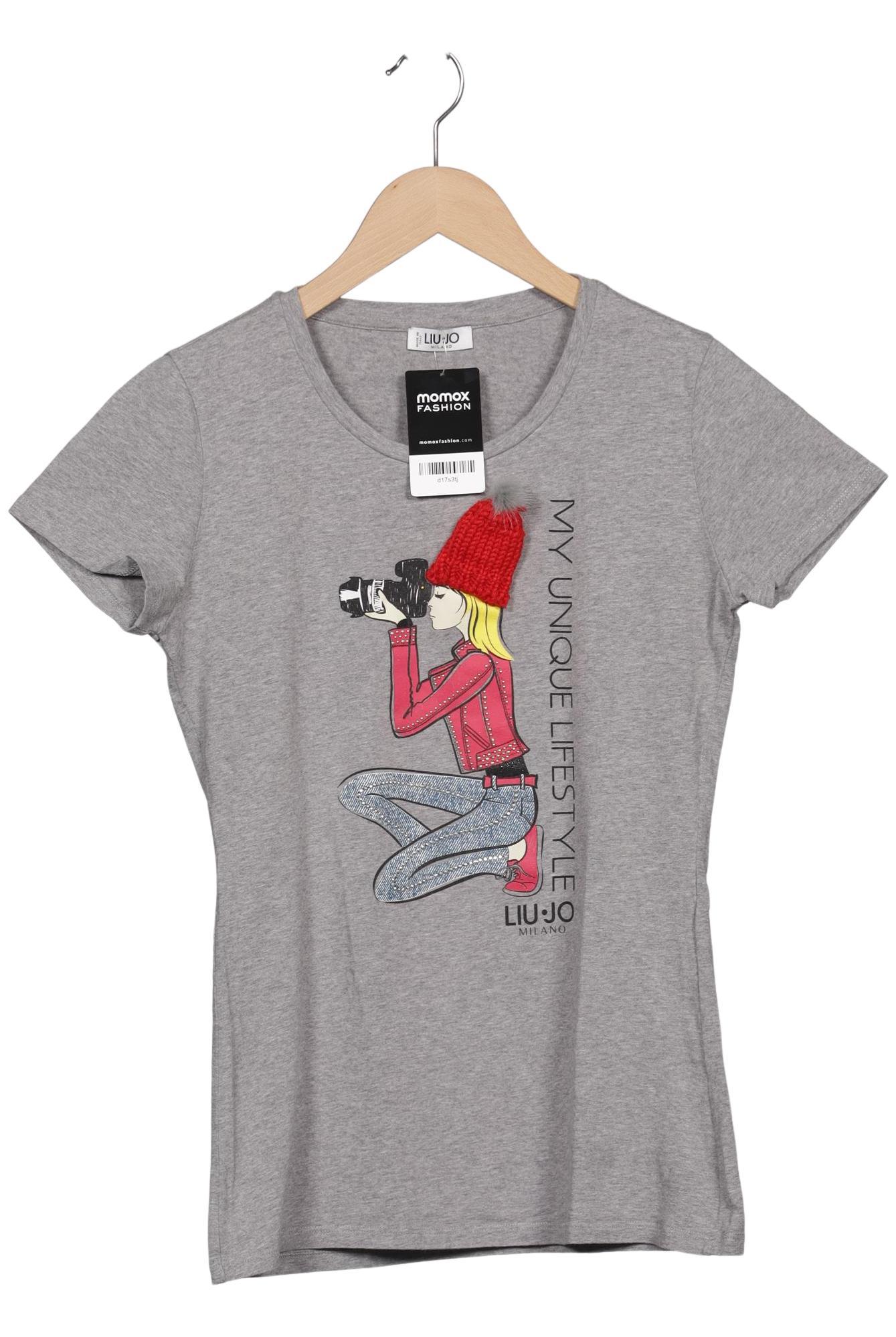 

LIU JO Damen T-Shirt, grau, Gr. 36