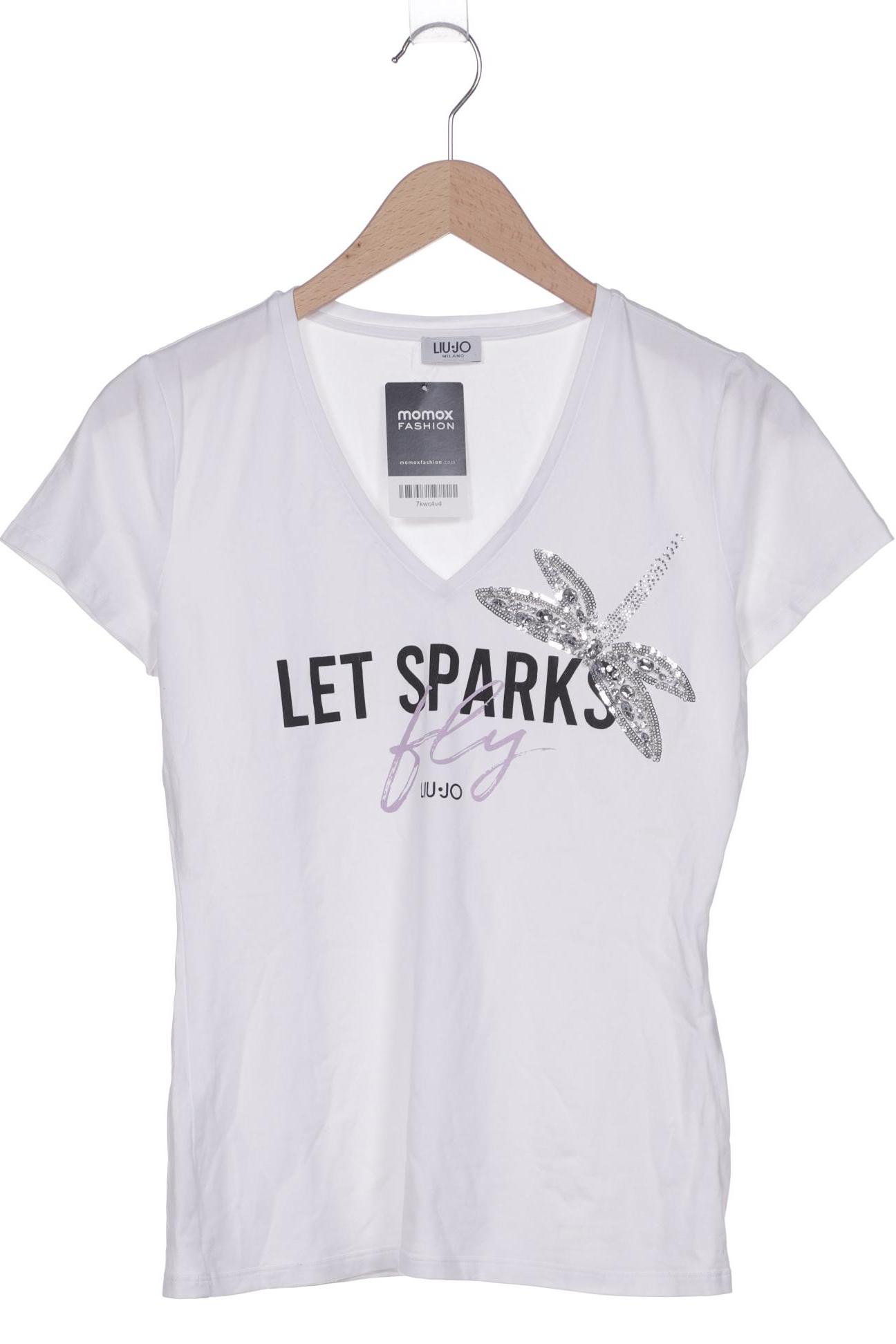 

LIU JO Damen T-Shirt, weiß, Gr. 38
