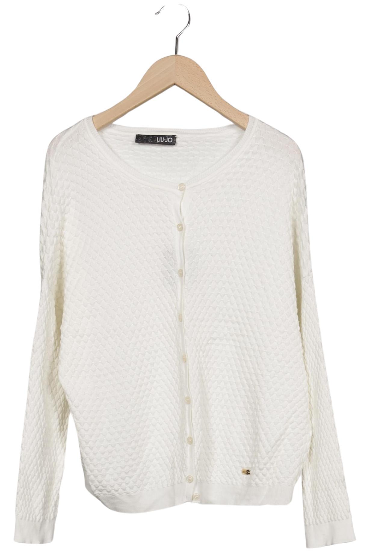 

LIU JO Damen Strickjacke, weiß, Gr. 36