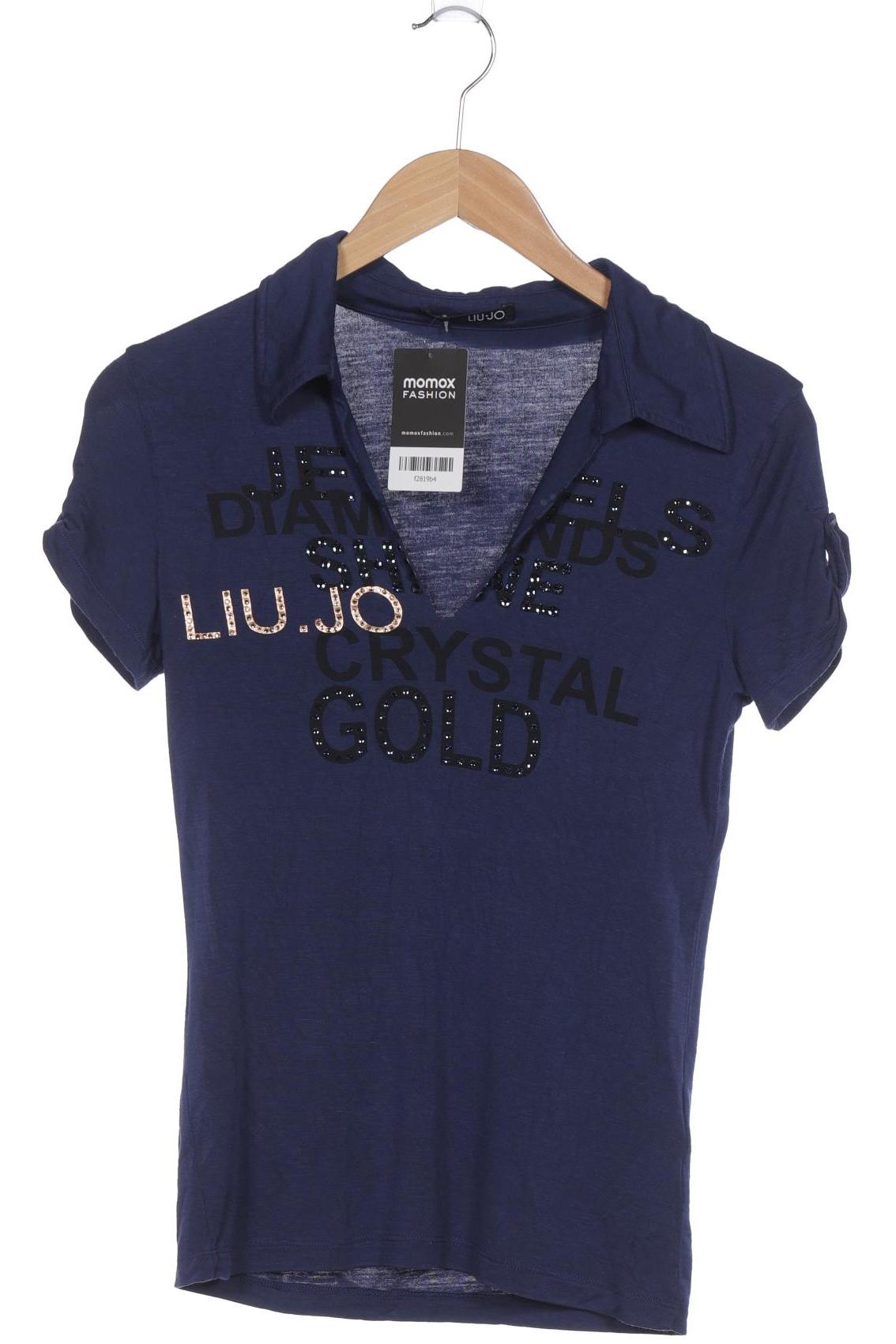 

LIU JO Damen T-Shirt, marineblau, Gr. 36