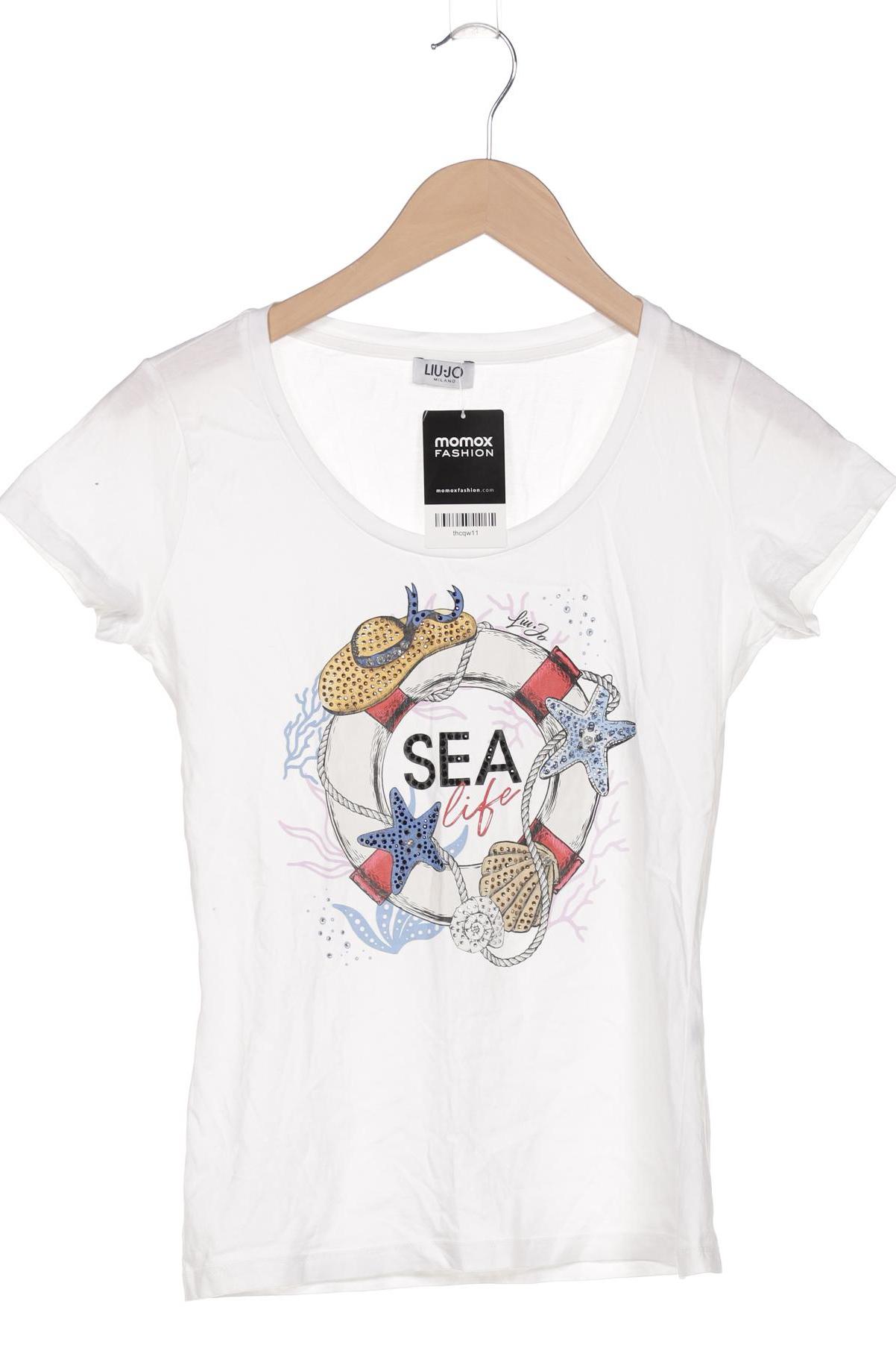 

LIU JO Damen T-Shirt, weiß, Gr. 34
