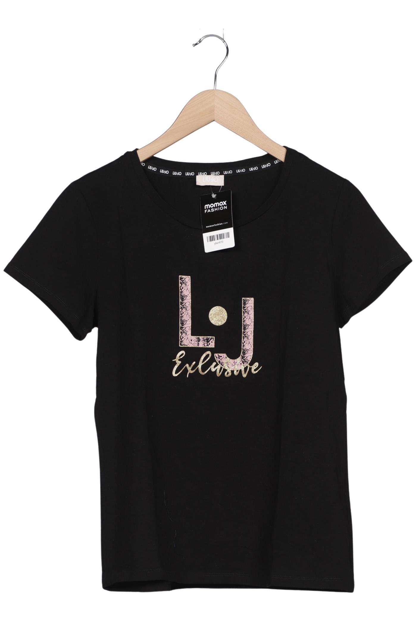 

LIU JO Damen T-Shirt, schwarz, Gr. 46