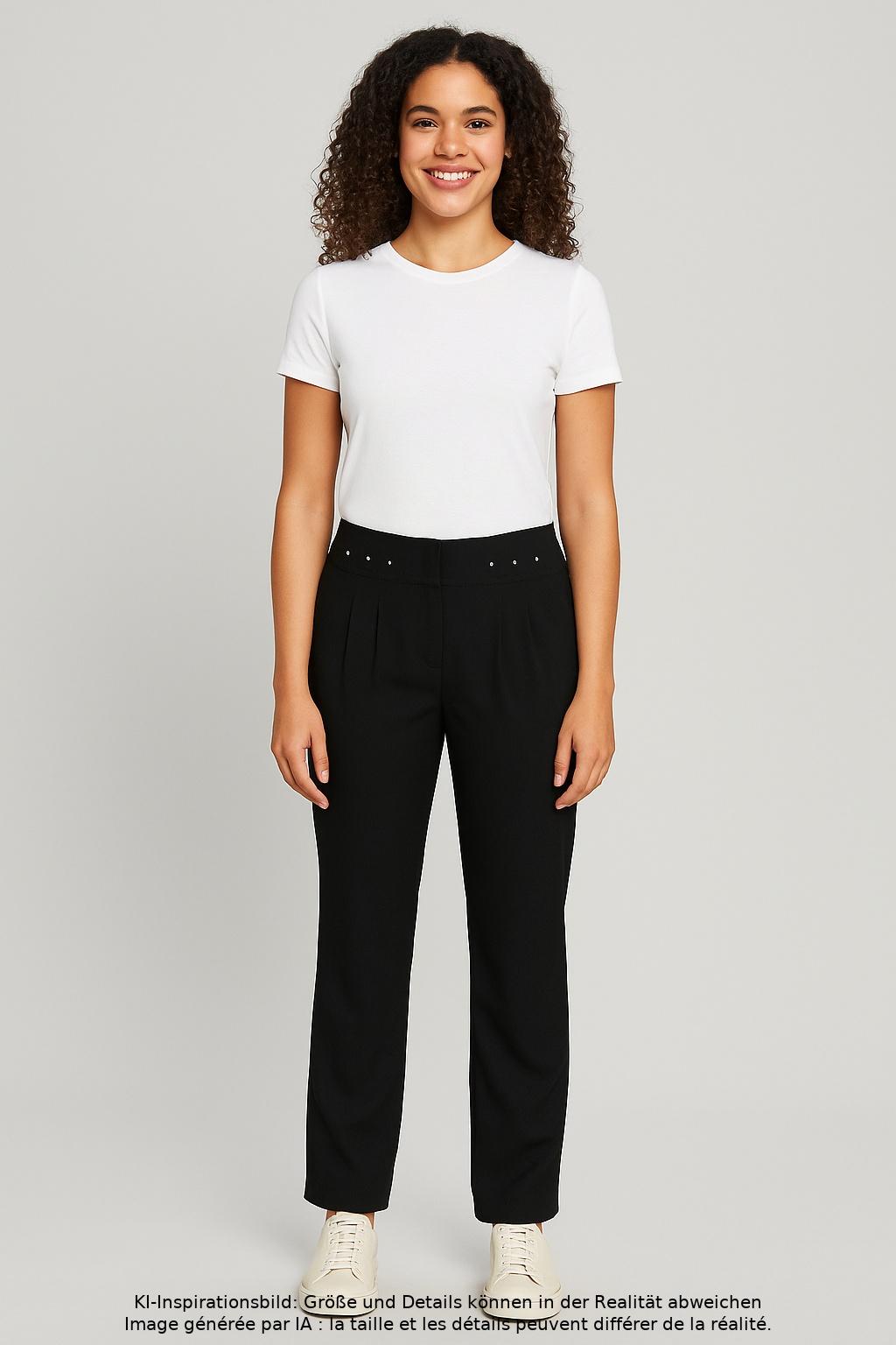 

LIU JO Damen Stoffhose, schwarz, Gr. 0