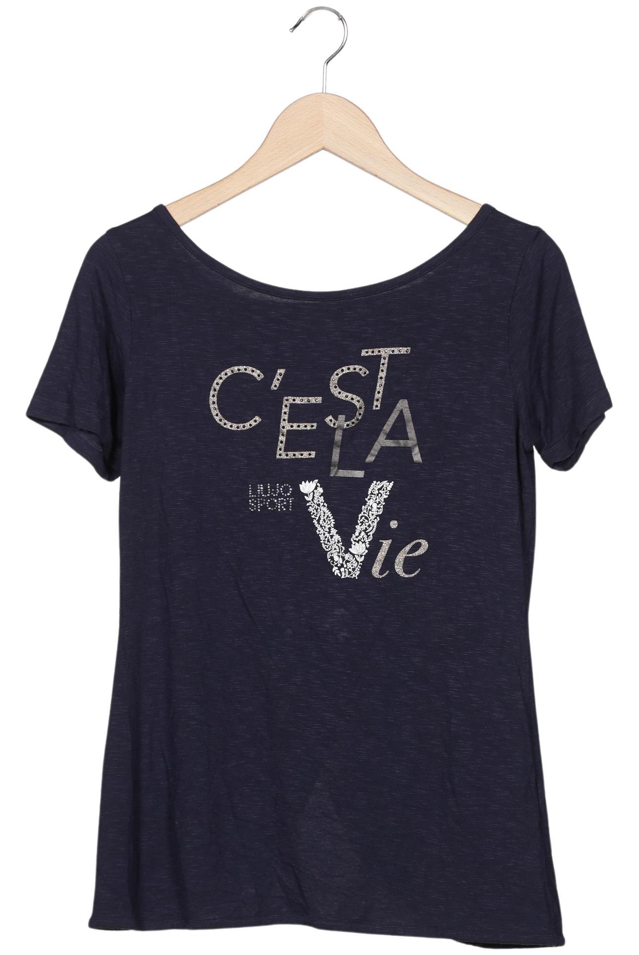 

LIU JO Damen T-Shirt, marineblau, Gr. 38