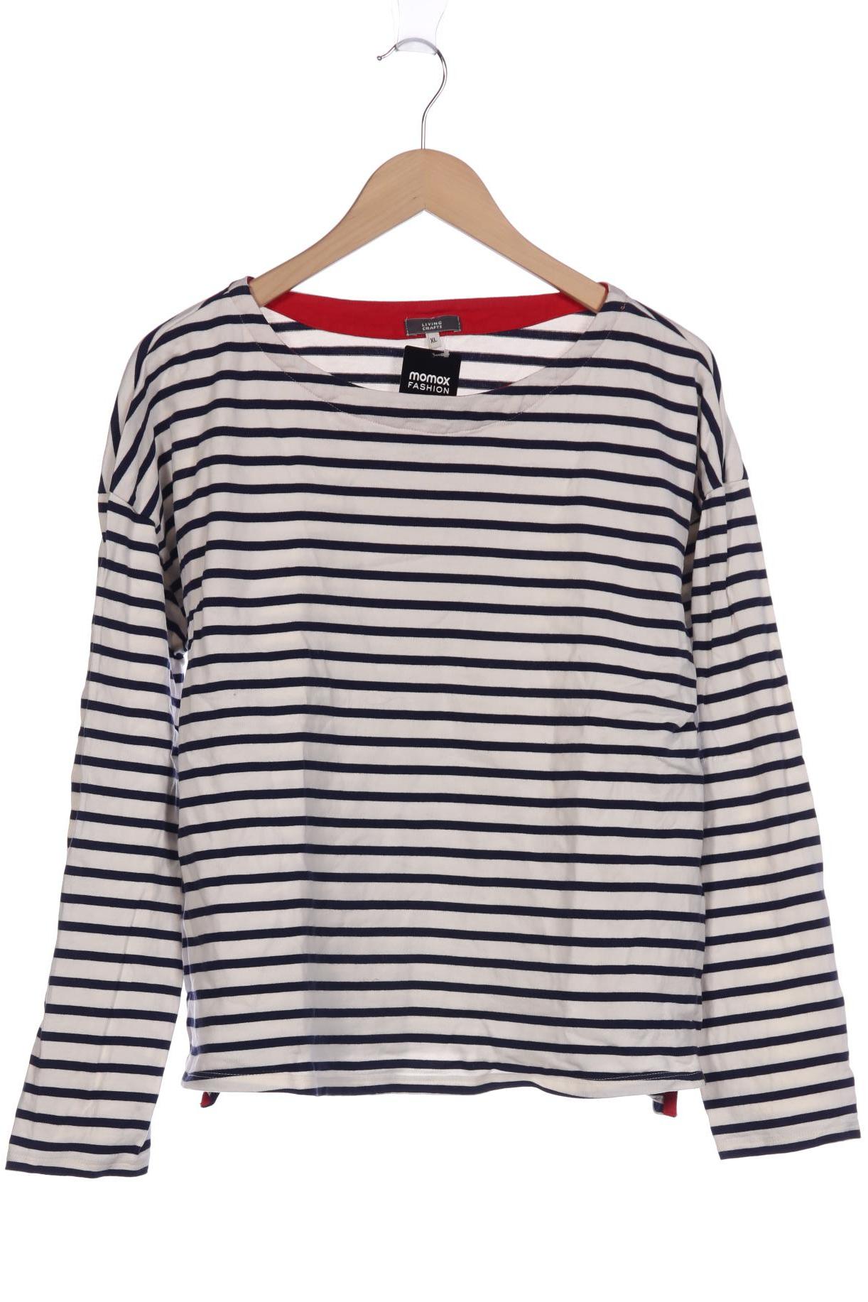 

Living Crafts Damen Langarmshirt, weiß, Gr. 44