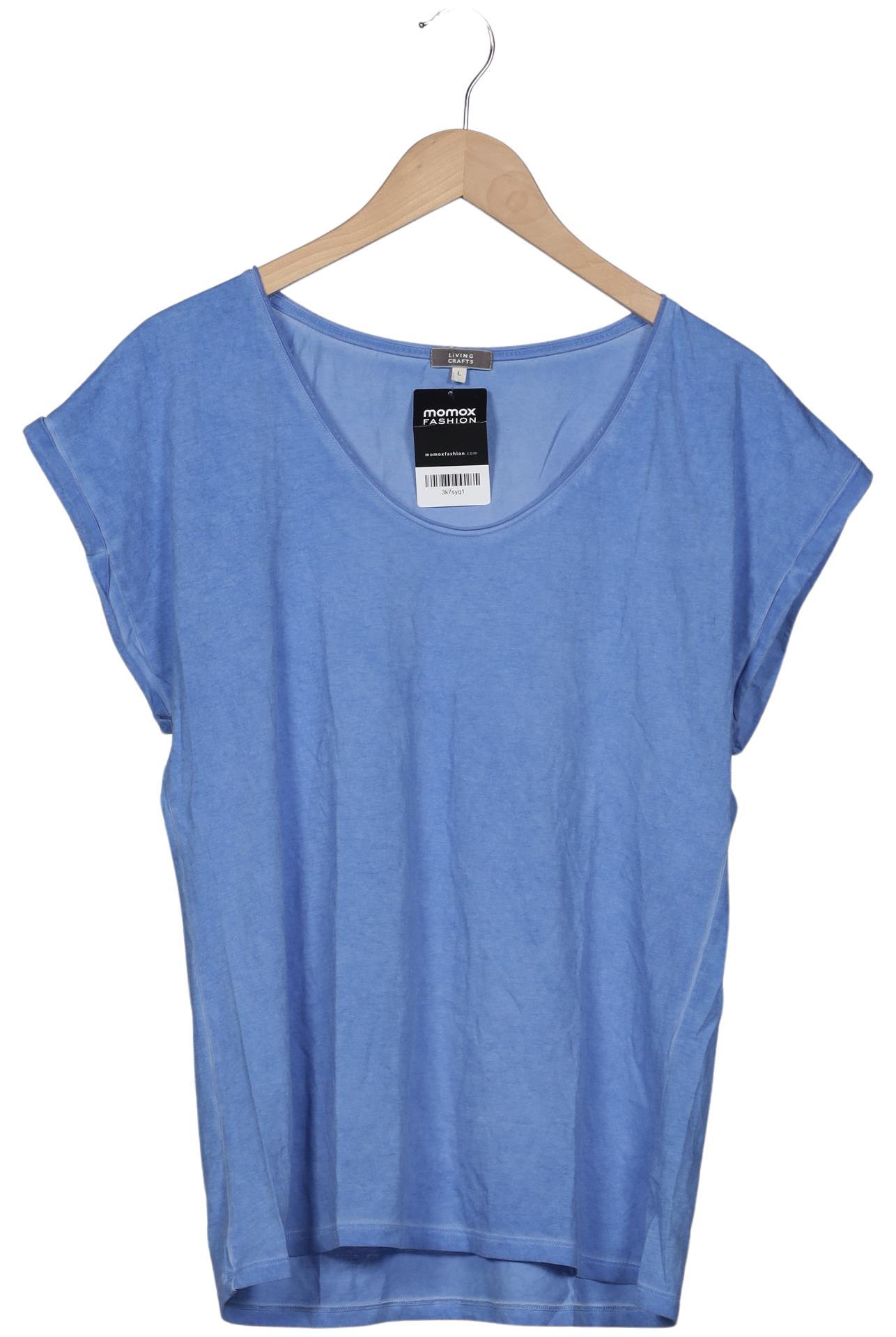

Living Crafts Damen T-Shirt, blau, Gr. 42
