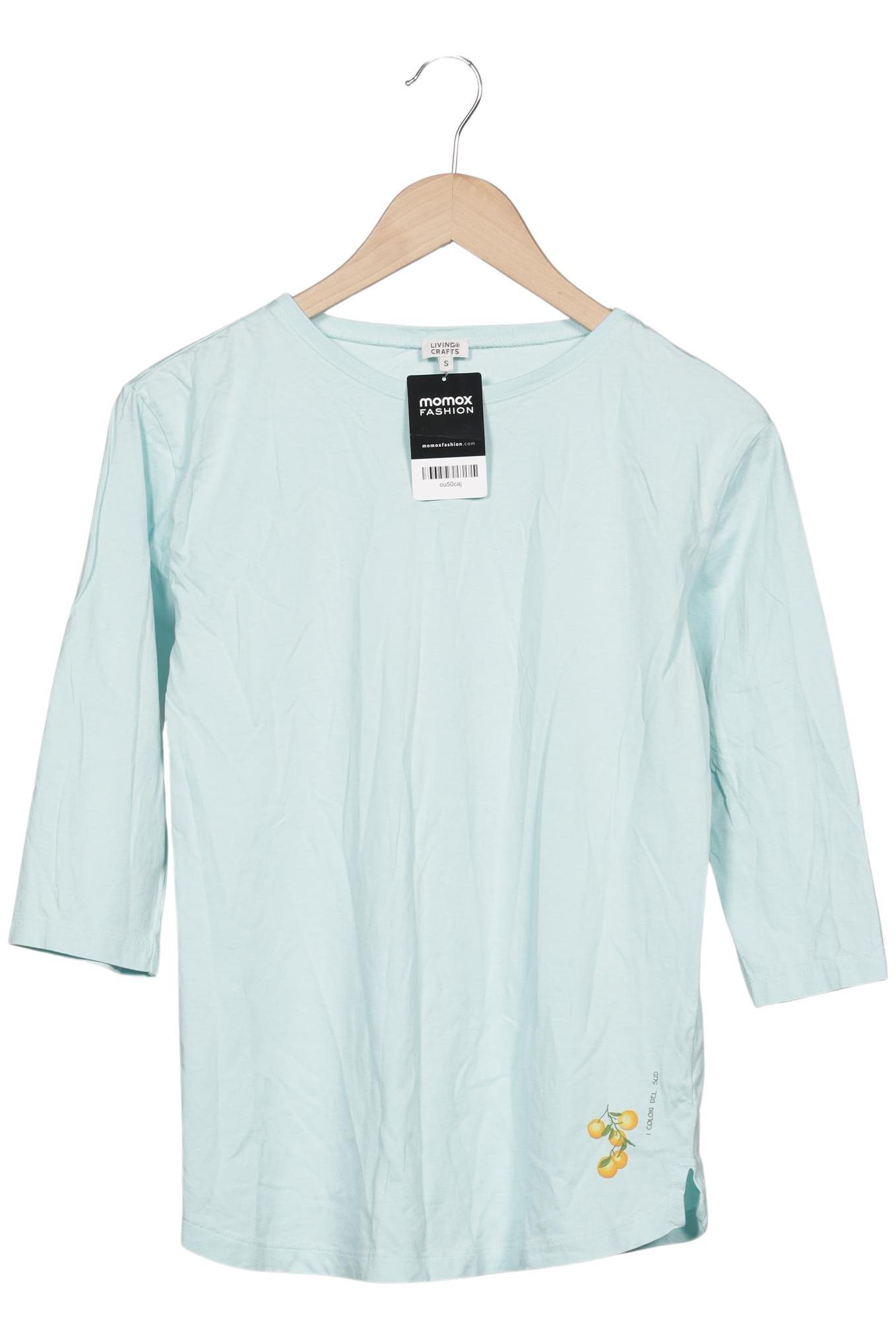 

Living Crafts Damen Langarmshirt, türkis, Gr. 36