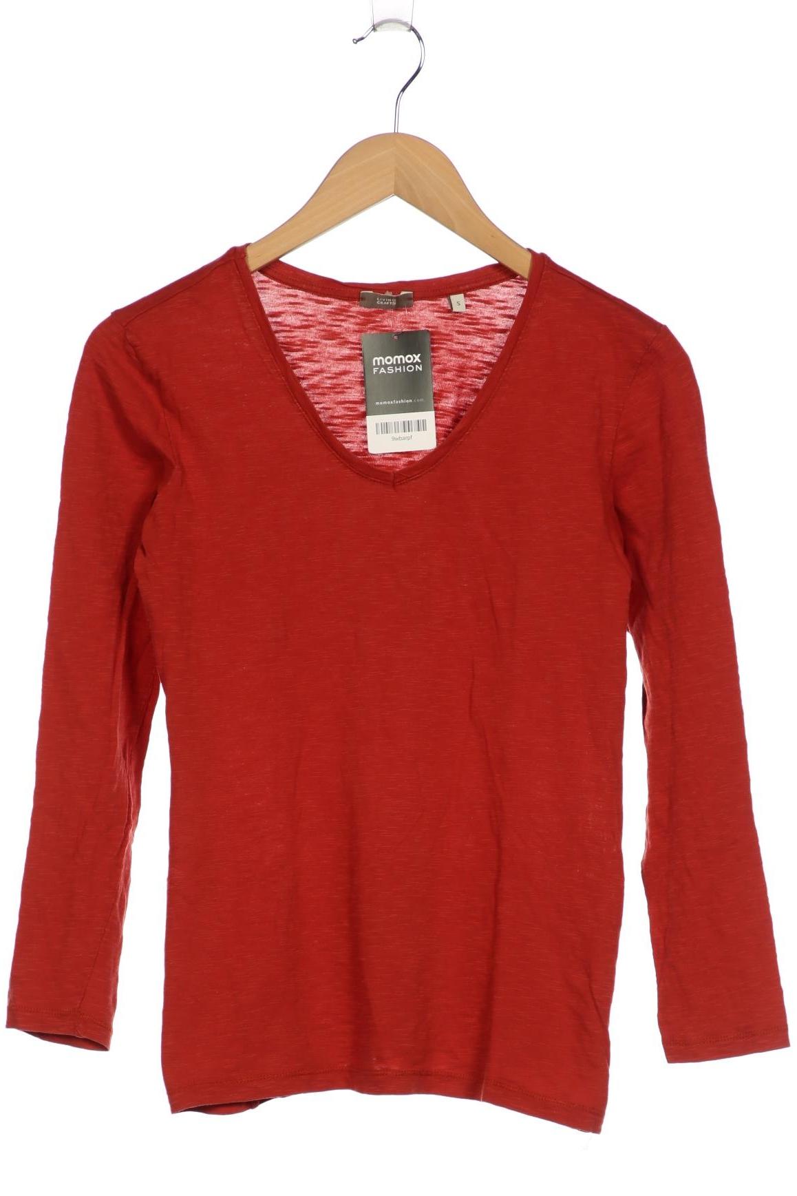 

Living Crafts Damen Langarmshirt, rot, Gr. 36