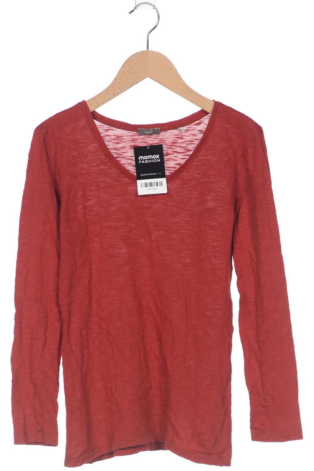 

Living Crafts Damen Langarmshirt, rot, Gr. 34
