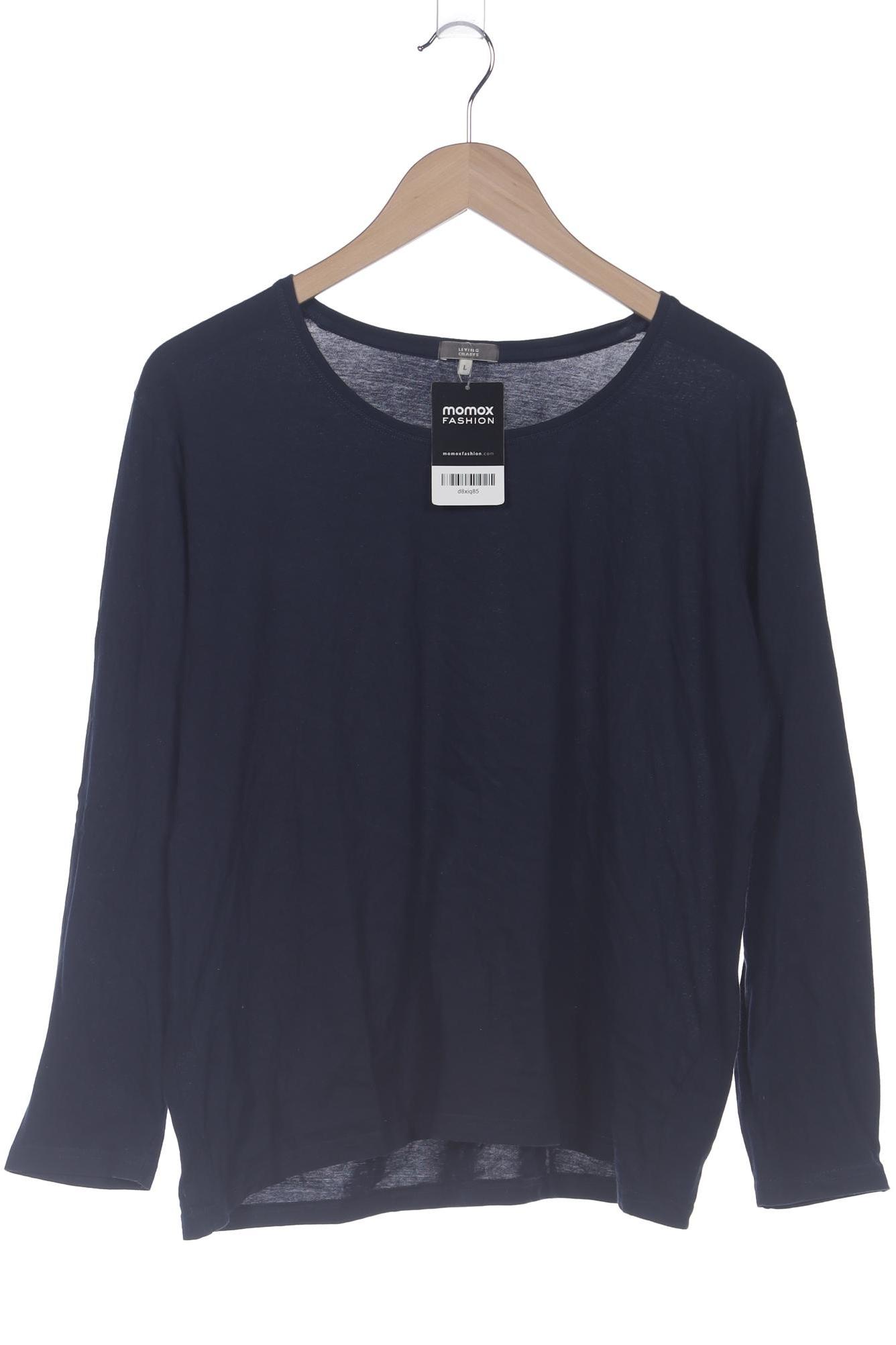 

Living Crafts Damen Langarmshirt, marineblau, Gr. 42