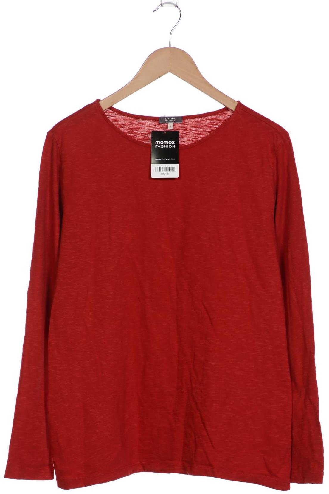 

Living Crafts Damen Langarmshirt, rot, Gr. 42