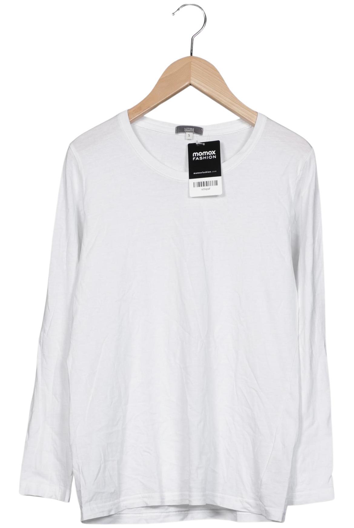 

Living Crafts Damen Langarmshirt, weiß, Gr. 36