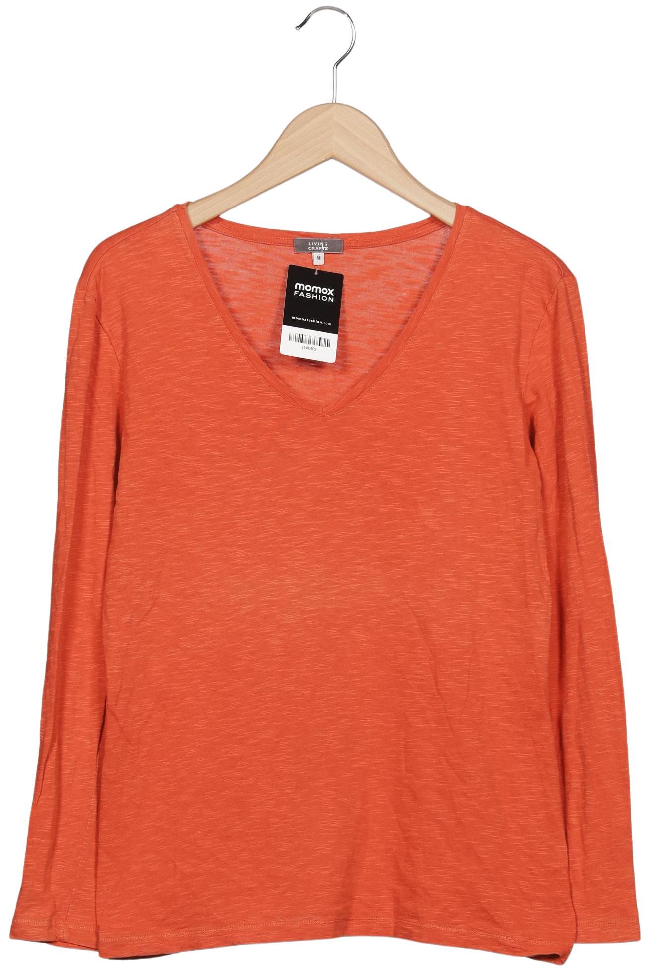 

Living Crafts Damen Langarmshirt, orange, Gr. 38