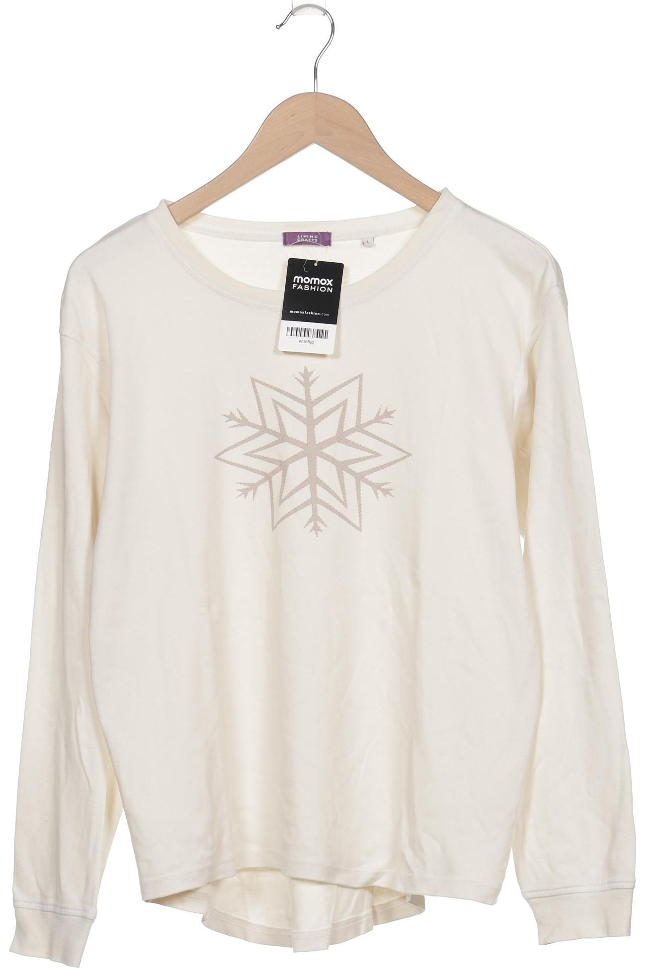 

Living Crafts Damen Langarmshirt, cremeweiß, Gr. 42
