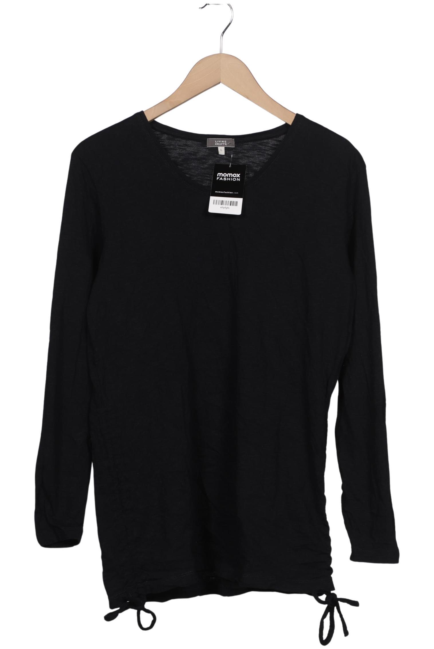 

Living Crafts Damen Langarmshirt, schwarz, Gr. 42
