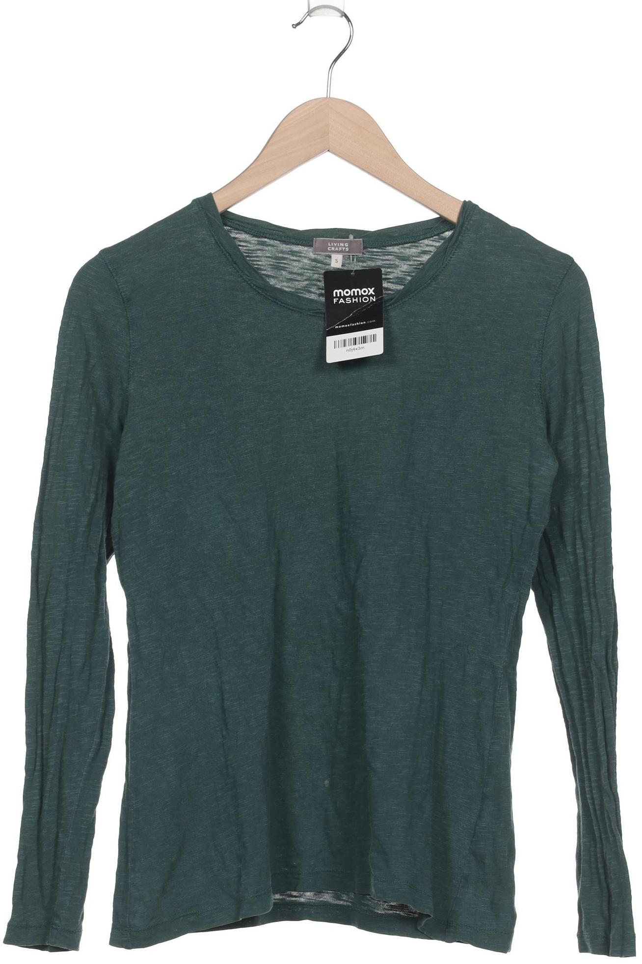 

Living Crafts Damen Langarmshirt, grün, Gr. 36