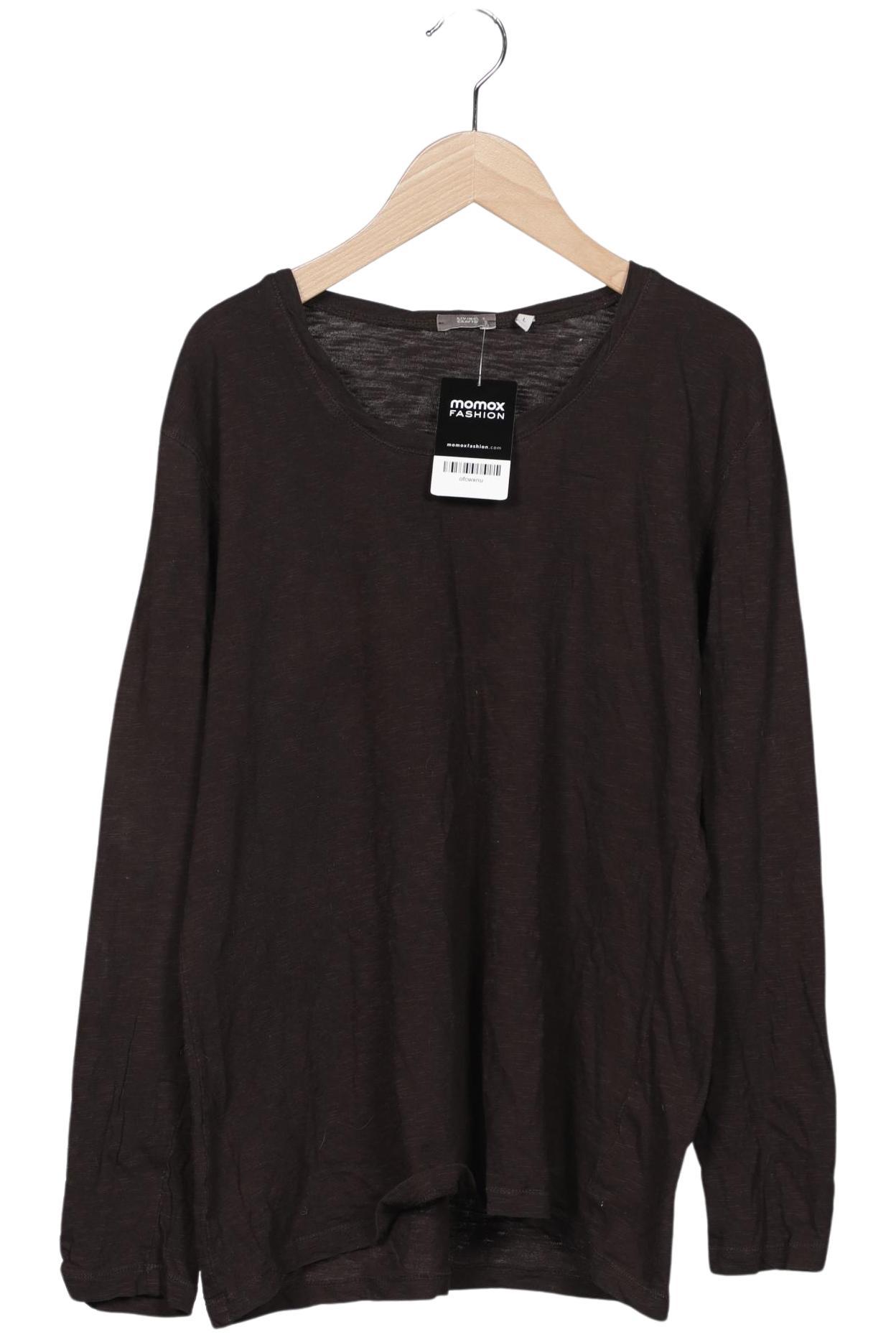 

Living Crafts Damen Langarmshirt, braun, Gr. 42
