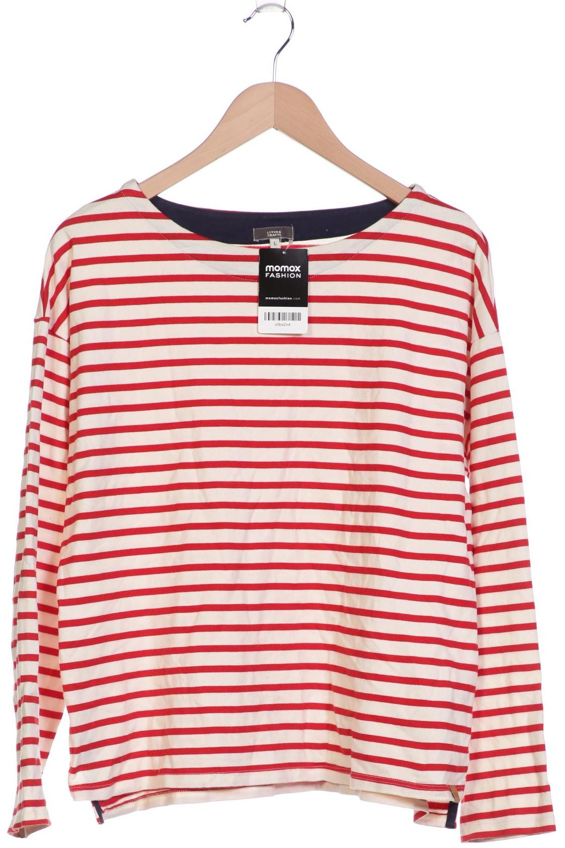 

Living Crafts Damen Langarmshirt, weiß, Gr. 42