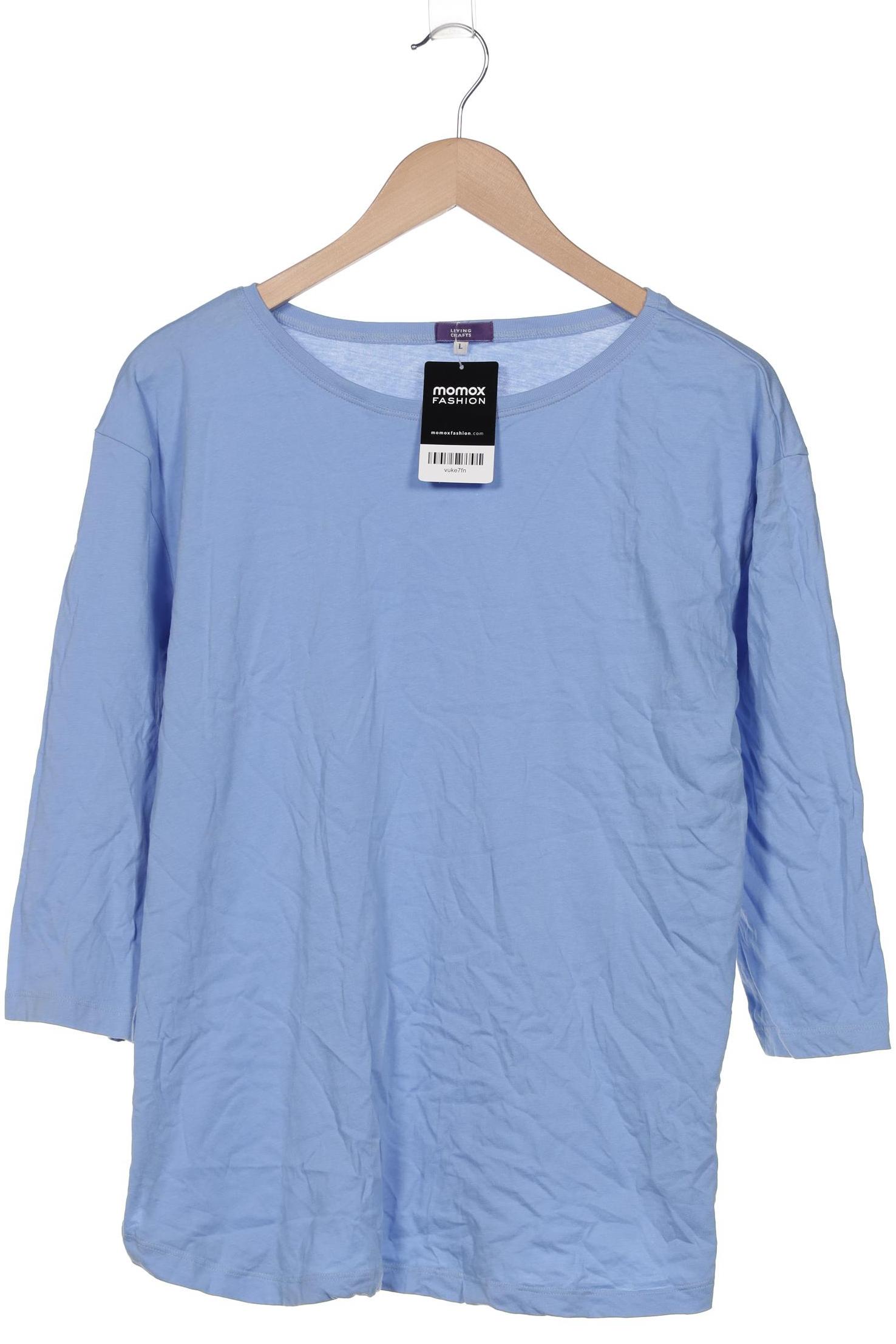 

Living Crafts Damen Langarmshirt, hellblau, Gr. 42