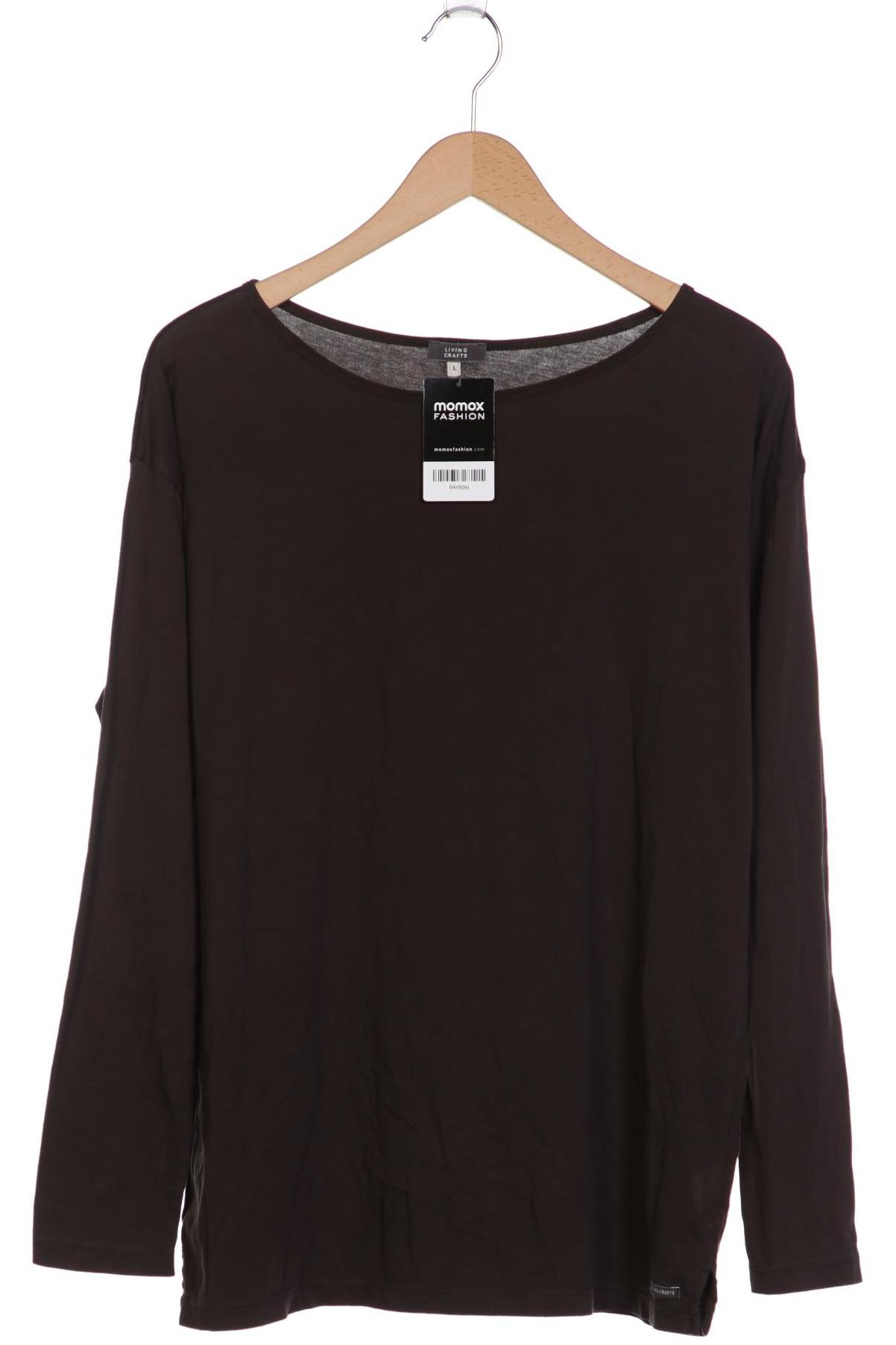 

Living Crafts Damen Langarmshirt, braun, Gr. 42