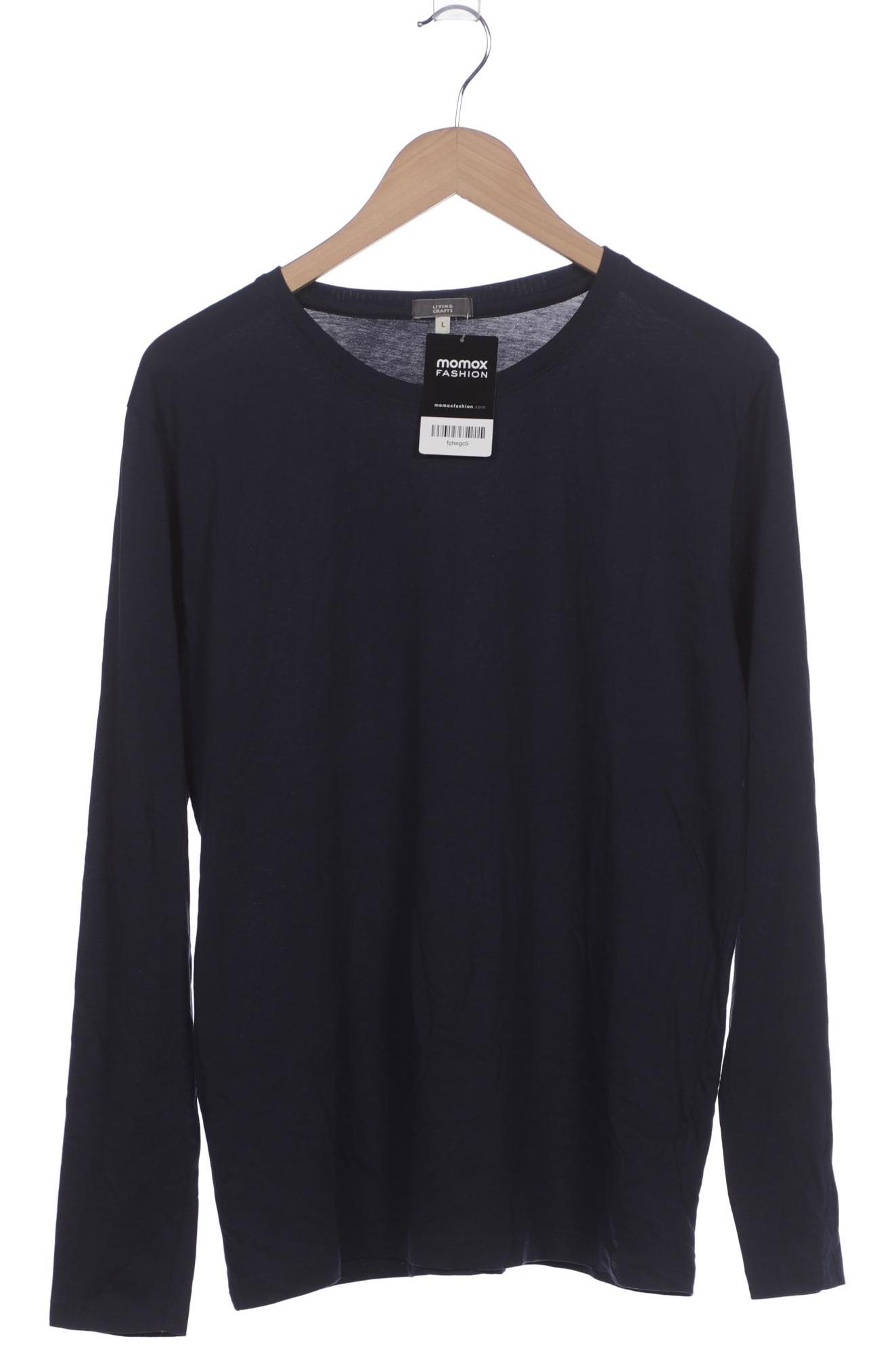 

Living Crafts Herren Langarmshirt, marineblau, Gr. 52