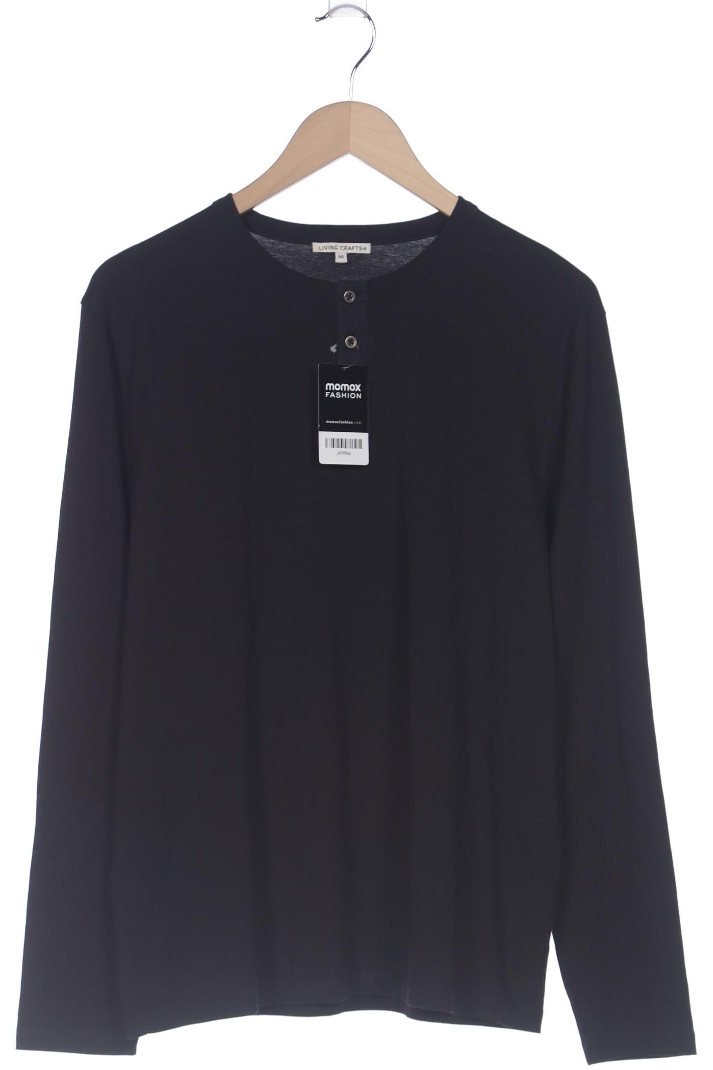 

Living Crafts Herren Langarmshirt, schwarz, Gr. 48