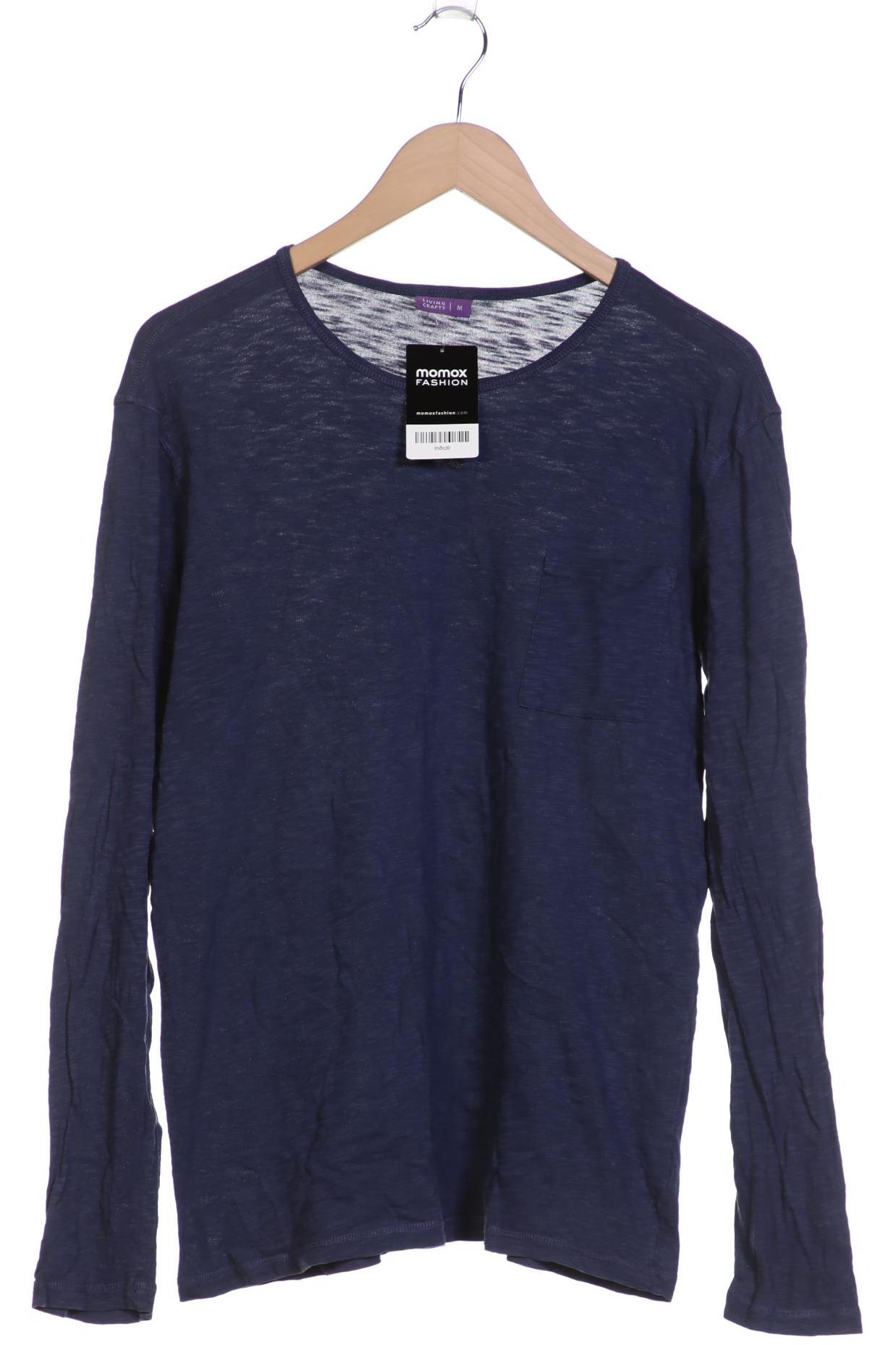 

Living Crafts Herren Langarmshirt, marineblau, Gr. 48