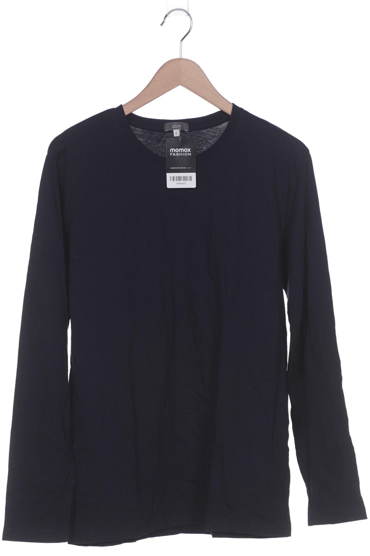 

Living Crafts Herren Langarmshirt, marineblau, Gr. 52