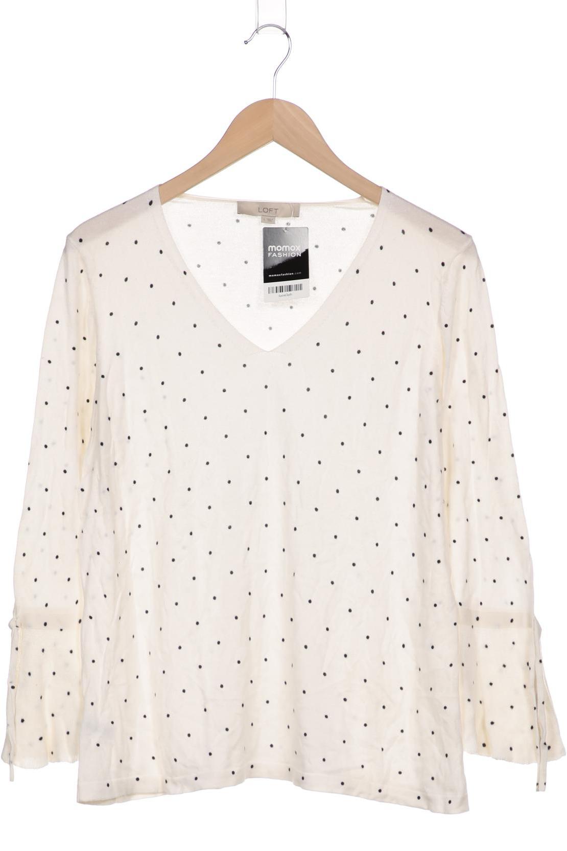 

LOFT by Ann Taylor Damen Langarmshirt, cremeweiß
